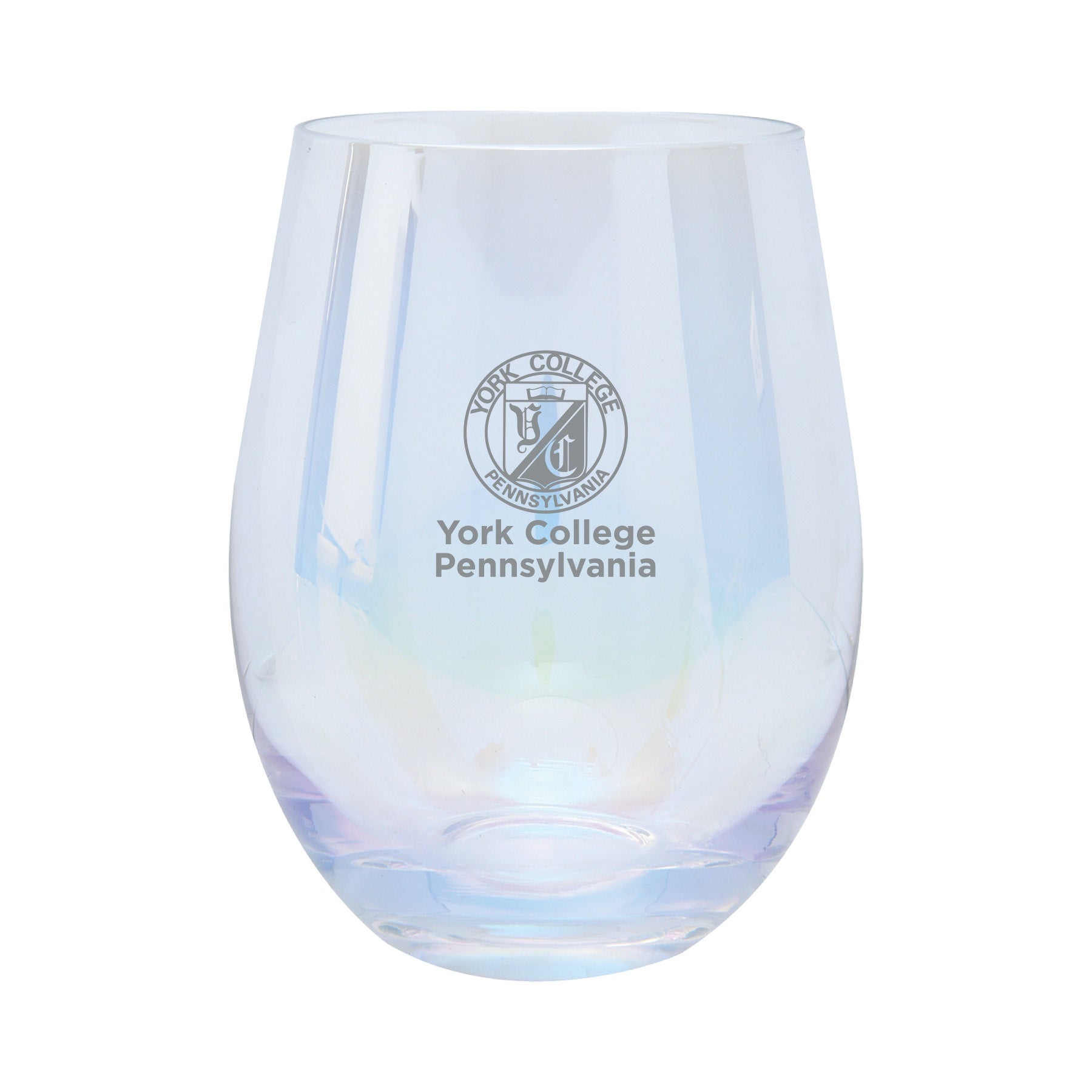 Wine Glass: Stemless Irridescent - 15oz