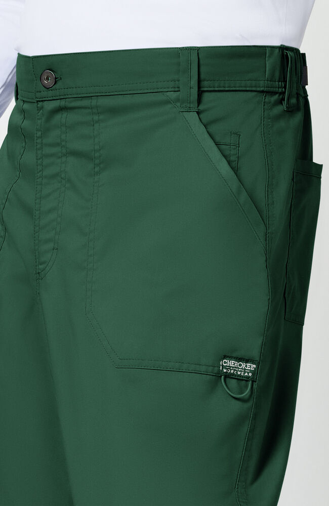 Men's Zip Fly Scrub Cargo Pant - Green