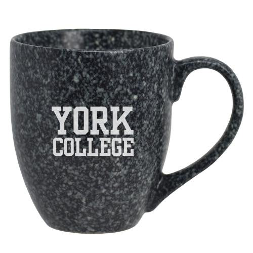 MUG 16 OZ EARTHTONE WITH ETCHED YORK COLLEGE
