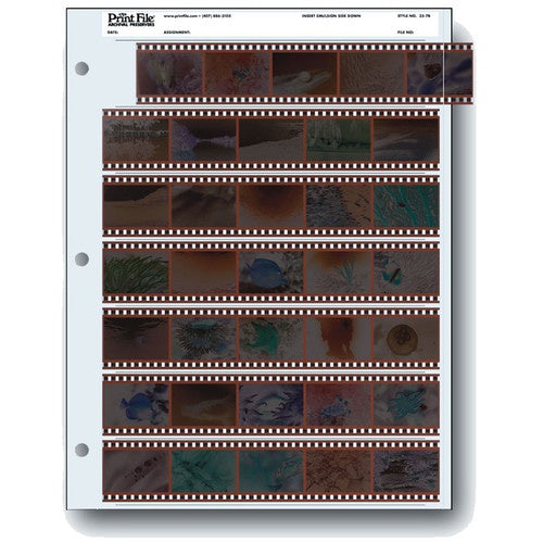 Film: 35mm Archival Storage Pages for Negatives - 25 Pack