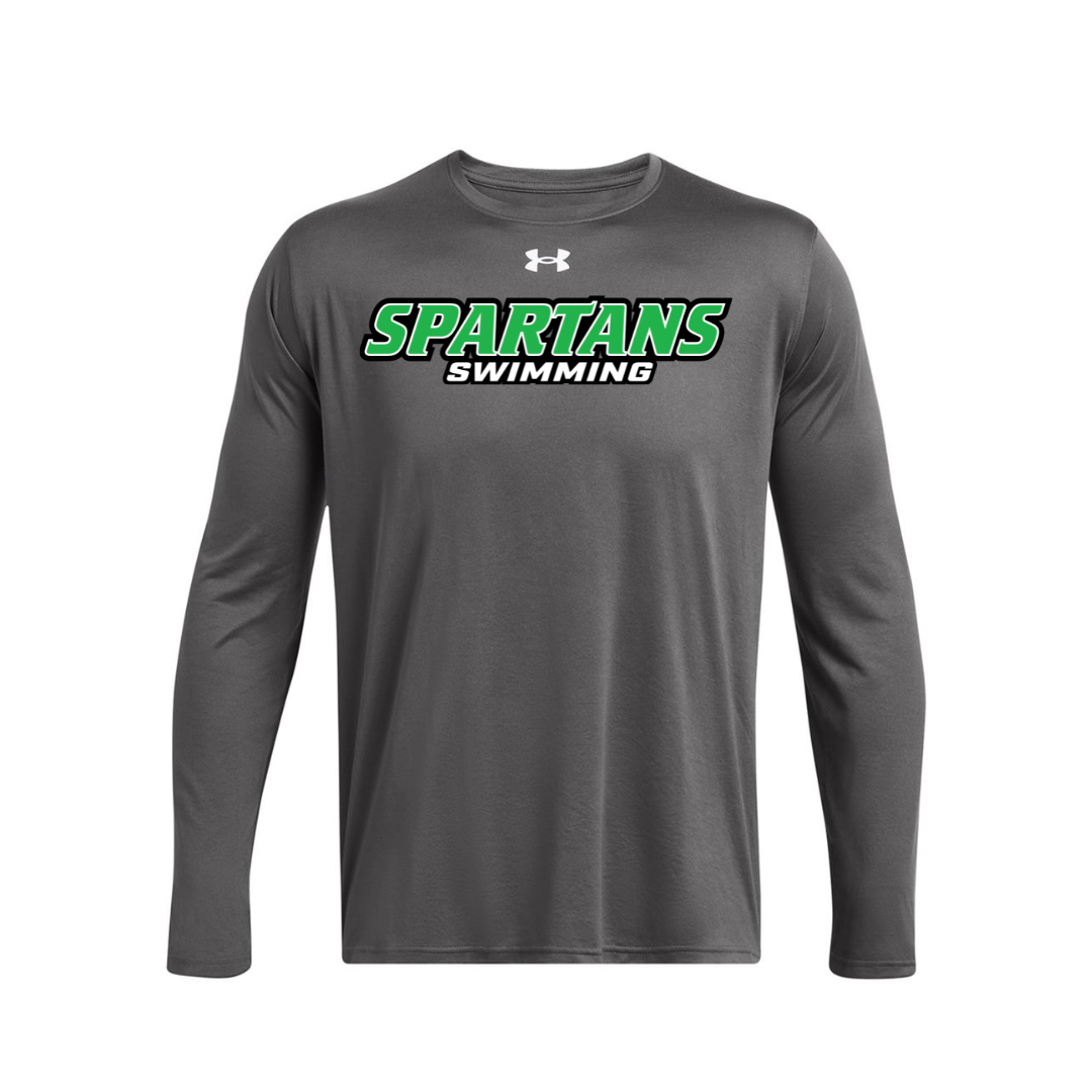CUSTOM UNDER ARMOUR TECH TEAM LONG SLEEVE T-SHIRT - SWIMMING