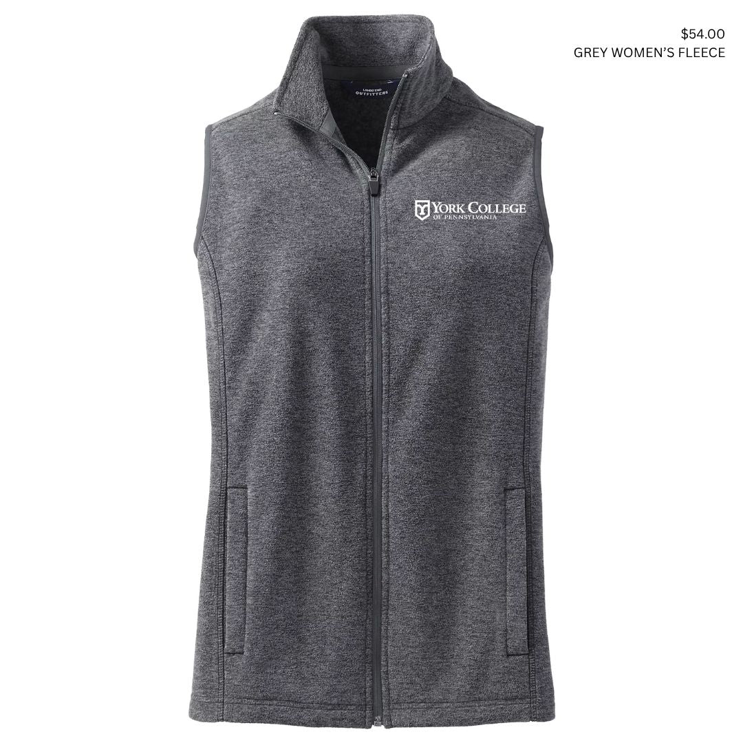 BoT- LANDS END YORK WOMEN'S THERMACHECK 100 FLEECE VEST