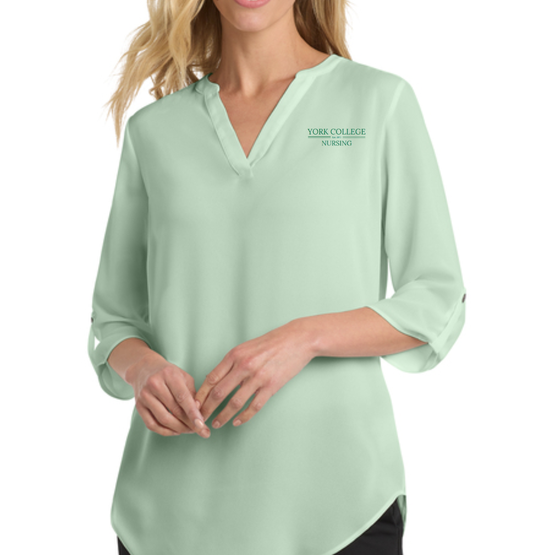 NURSING EMP SHOP - PORT AUTHORITY WOMEN'S 3/4 SLEEVE TUNIC BLOUSE