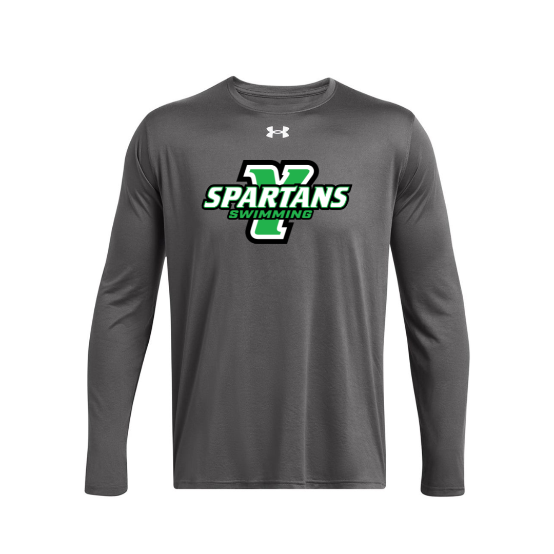 CUSTOM UNDER ARMOUR TECH TEAM LONG SLEEVE T-SHIRT - SWIMMING