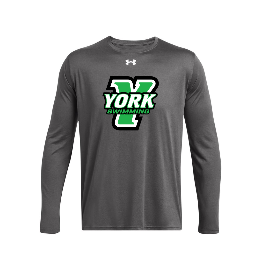 CUSTOM UNDER ARMOUR TECH TEAM LONG SLEEVE T-SHIRT - SWIMMING