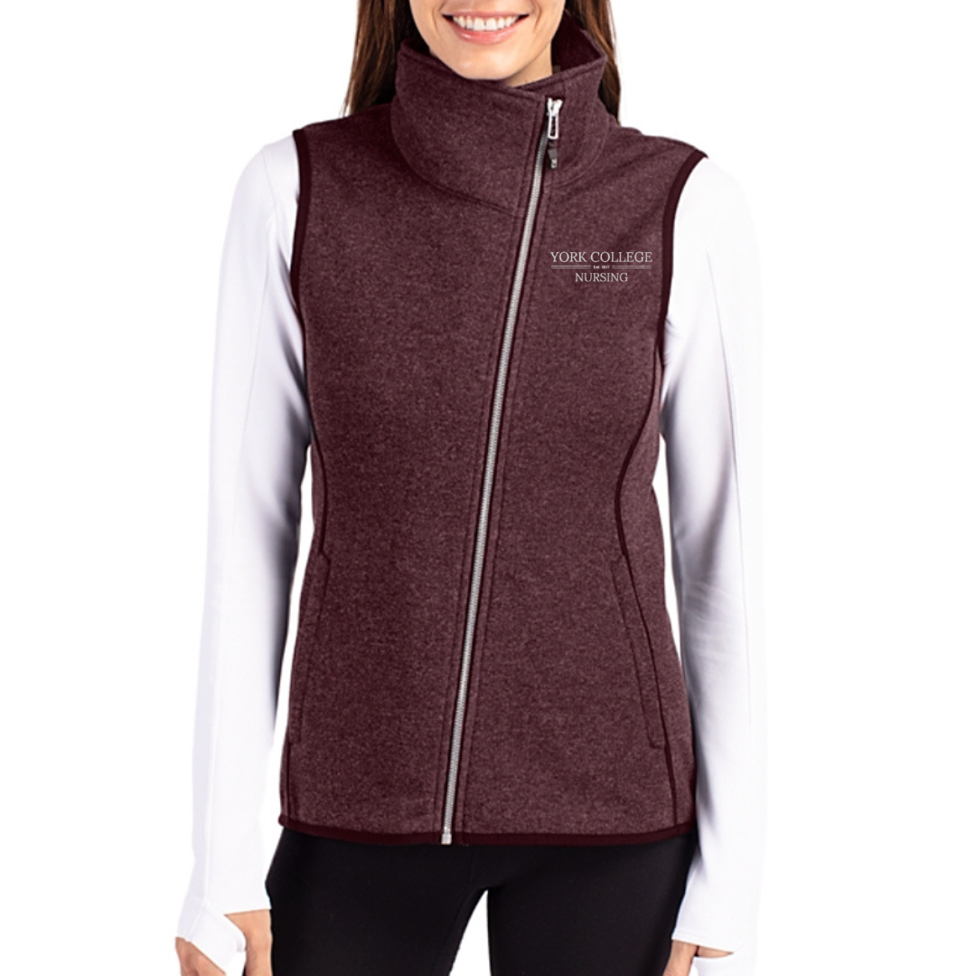 NURSING EMP SHOP - CUTTER AND BUCK ASYMMETRICAL VEST