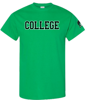 GILDAN "COLLEGE" SHORT SLEEVE T-SHIRT