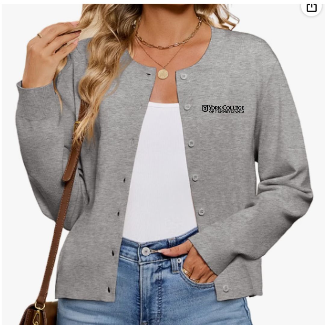 EMP SHOP- WOMEN'S BUTTON-DOWN CARDIGAN SWEATER