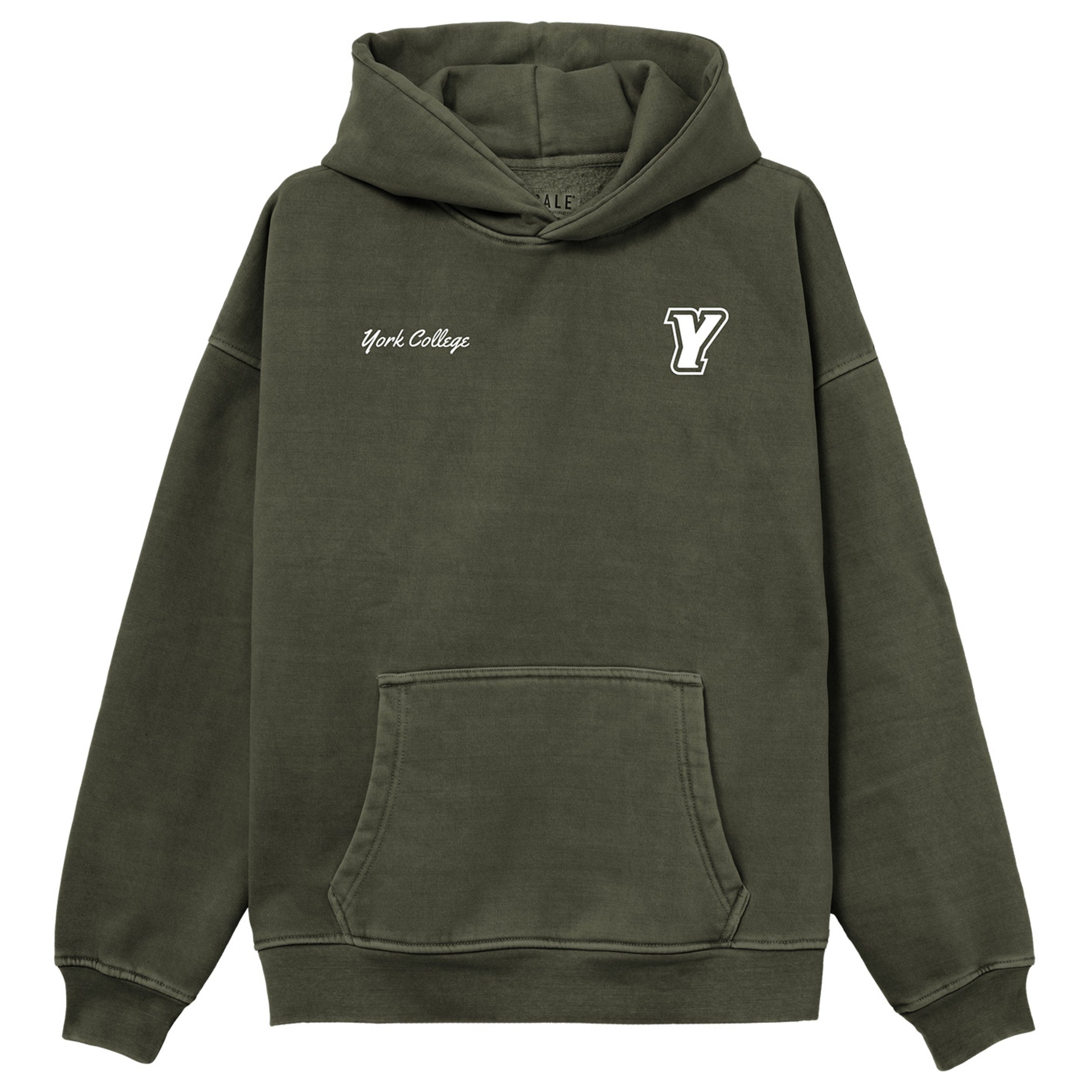 LEAGUE YORK COLLEGE PIGMENT DYED OVERSIZED HOOD