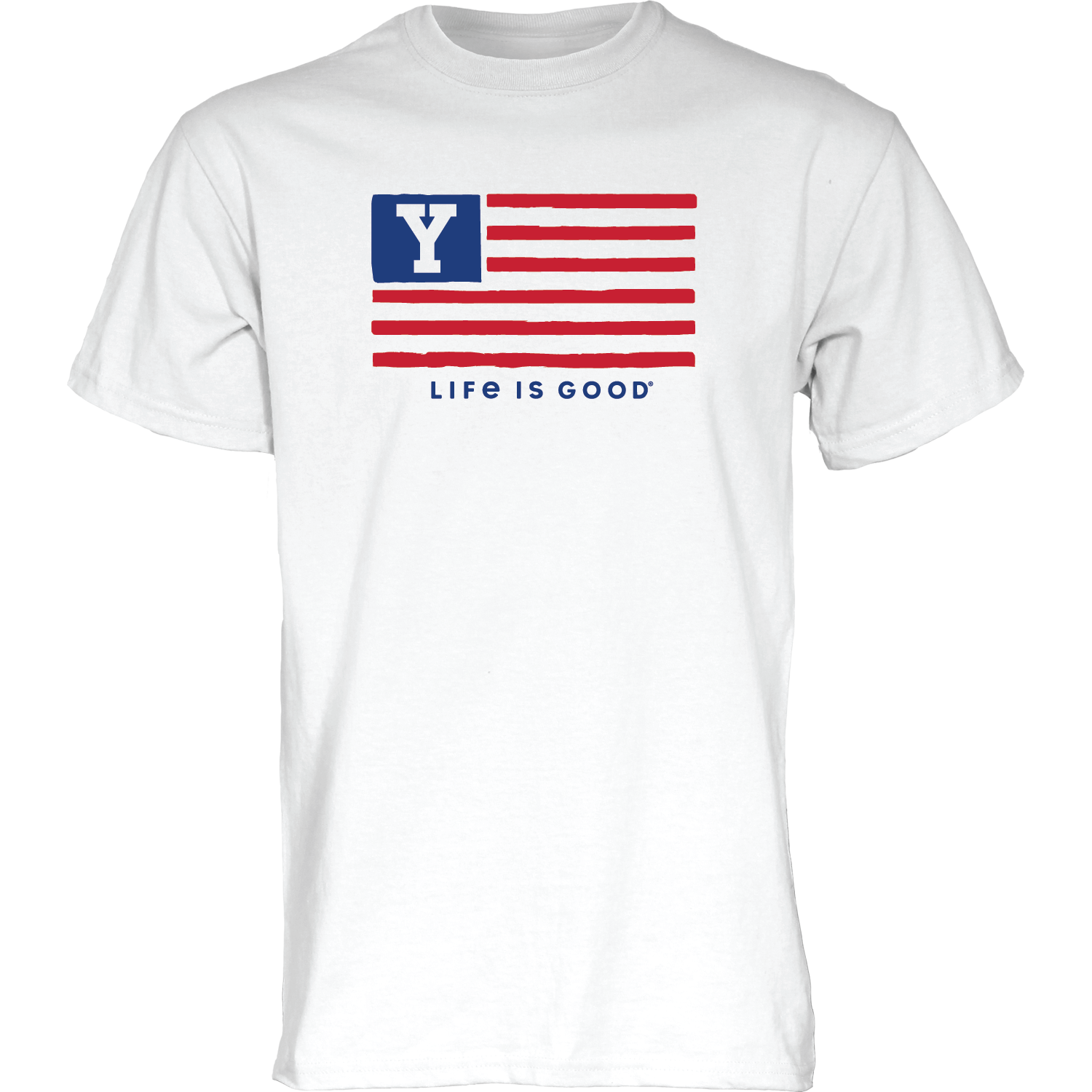 LIFE IS GOOD FLAG Y LOGO S/S T-SHIRT