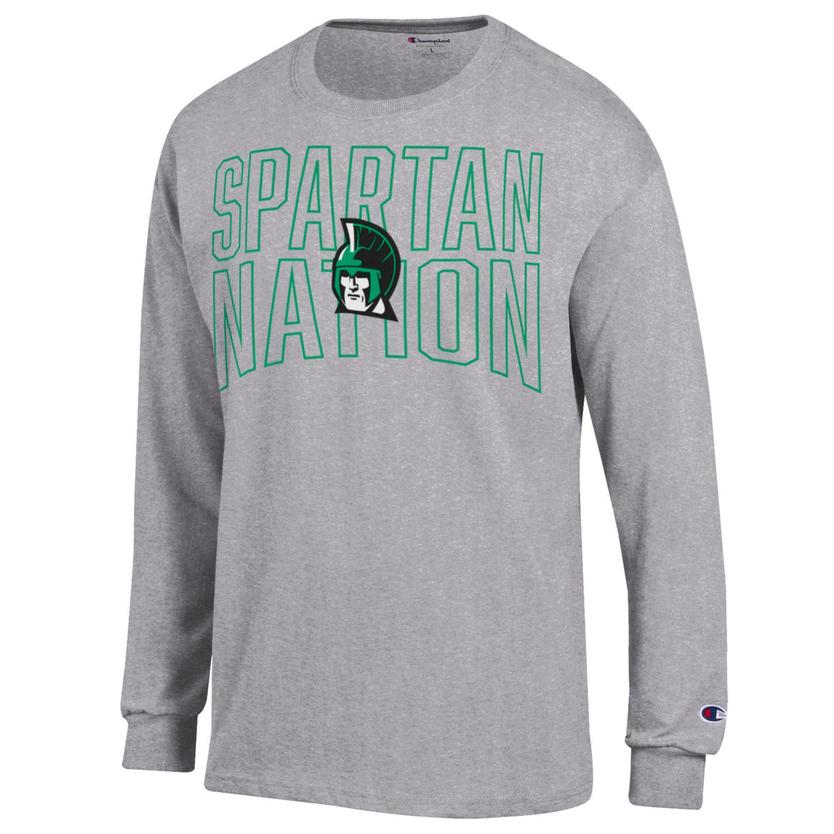 CHAMPION LONG SLEEVE YORK SPARTAN NATION SHIRT