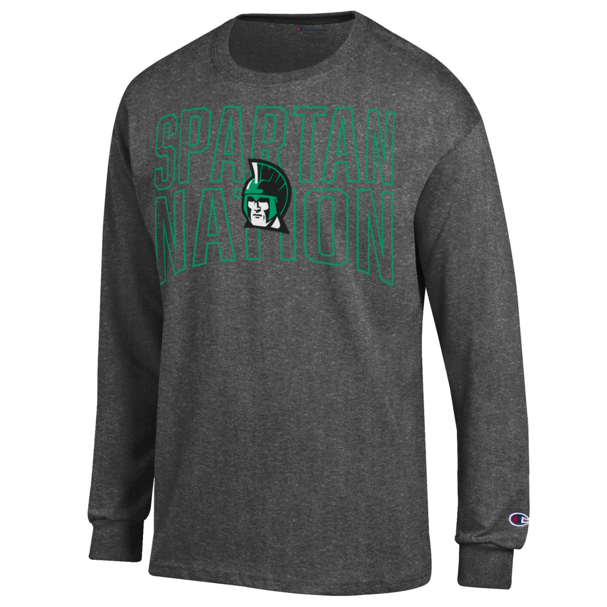 CHAMPION LONG SLEEVE YORK SPARTAN NATION SHIRT