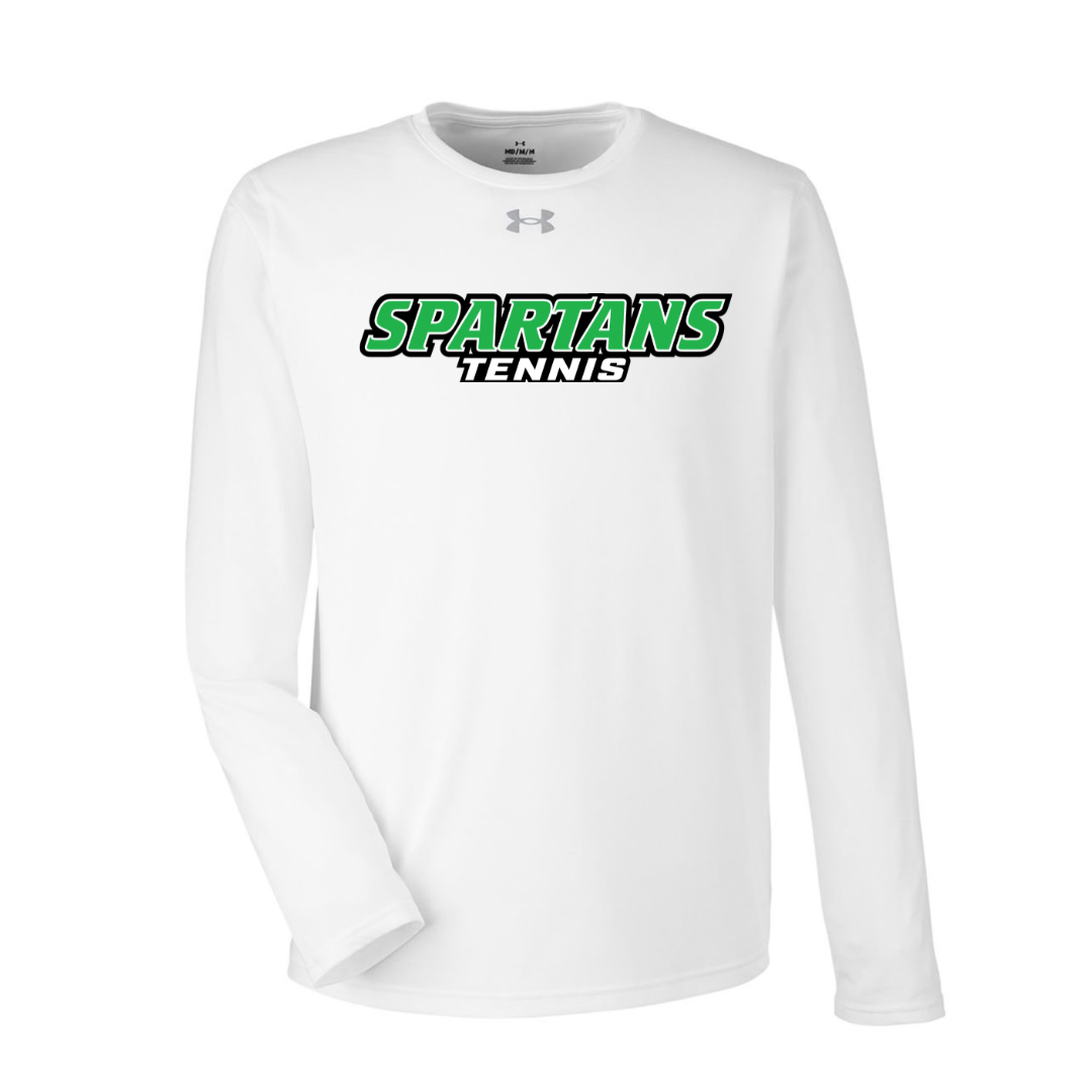 CUSTOM UNDER ARMOUR TECH TEAM LONG SLEEVE T-SHIRT - TENNIS