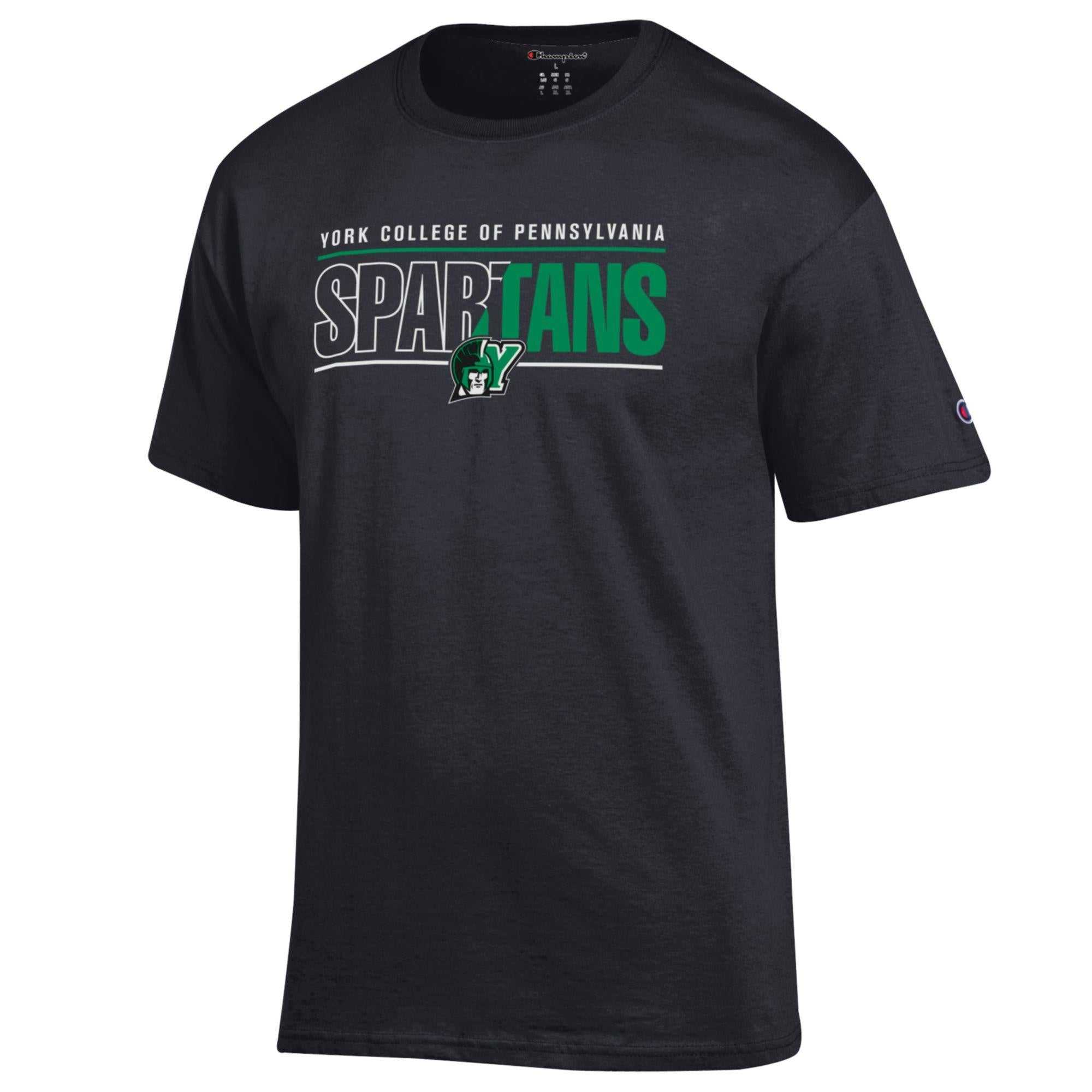 CHAMPION SHORT SLEEVE TEE WITH HALF COLOR Y SPARTAN