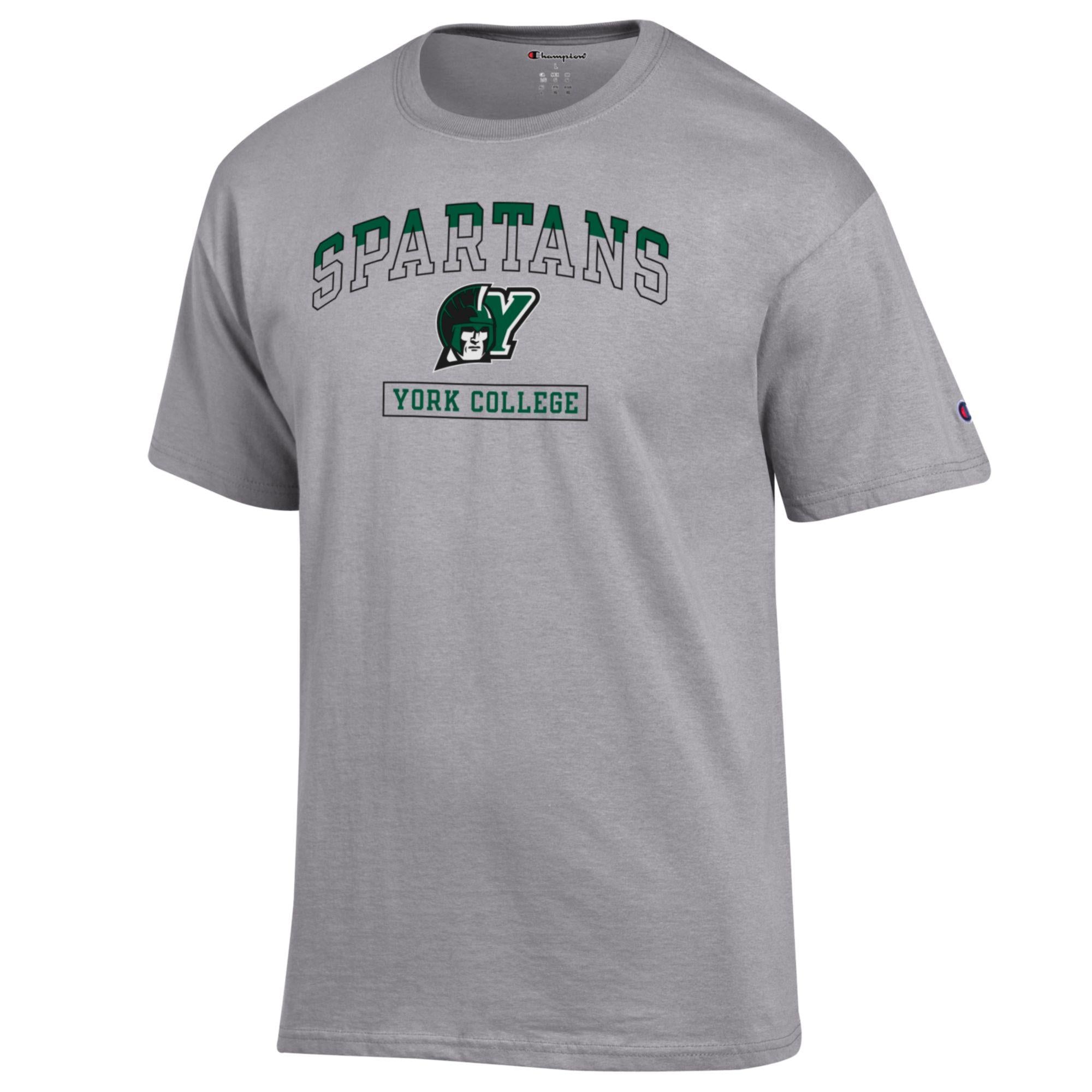CHAMPION Y SPARTANS HALF/HALF SHORT SLEEVE T-SHIRT