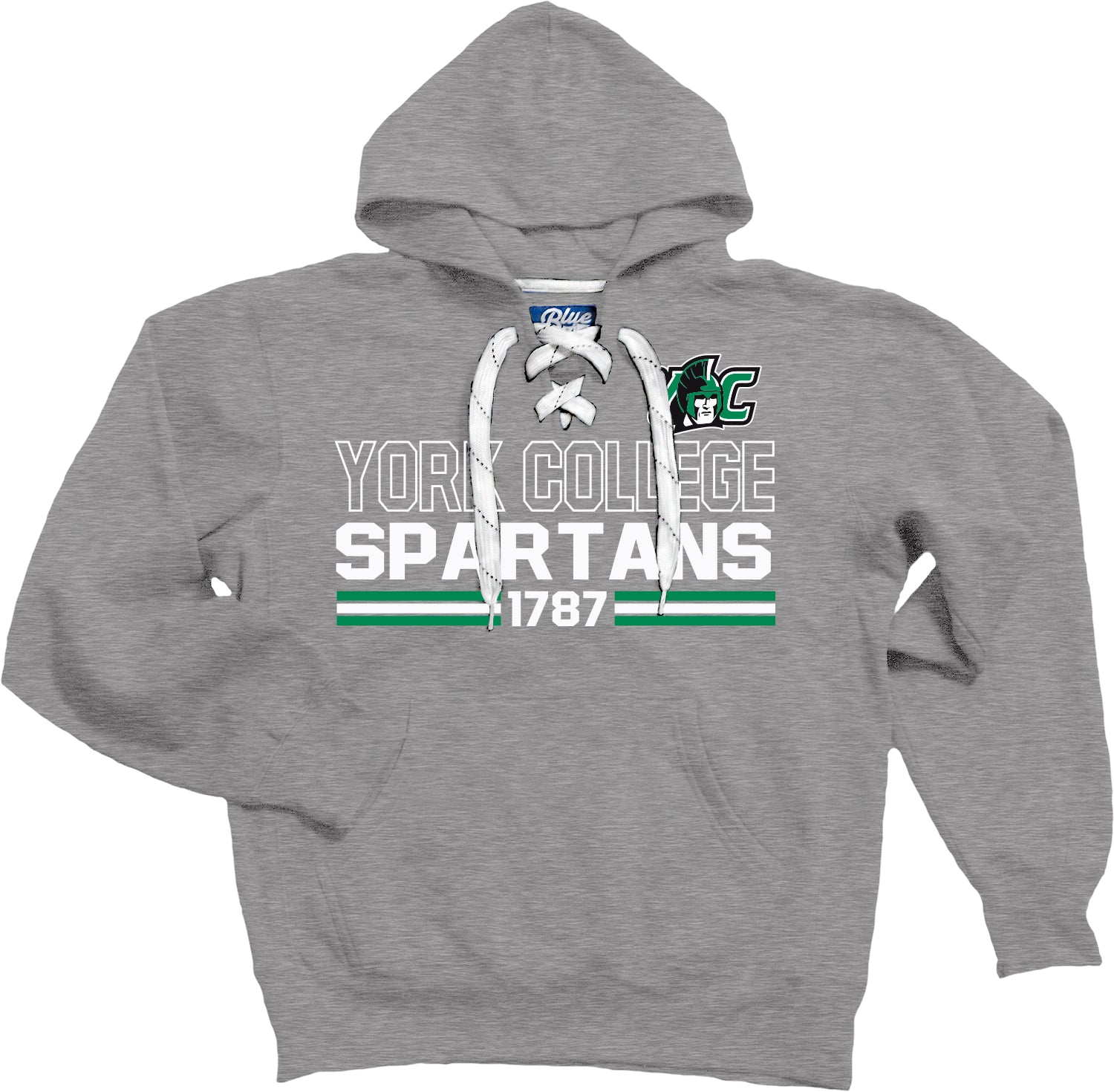 BLUE 84 YORK COLLEGE HOCKEY HOODED SWEATSHIRT