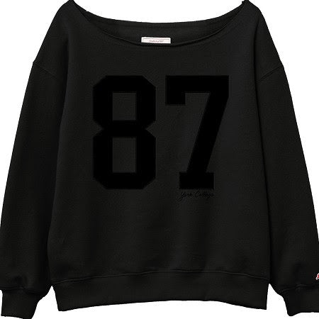 LEAGUE WOMENS TIFFANY OFF SHOULDER 1787 SWEATSHIRT