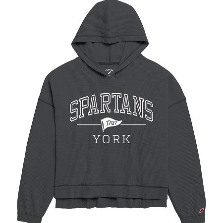 LEAGUE WOMENS SPARTANS WAFFLE OVERSIZED HOOD