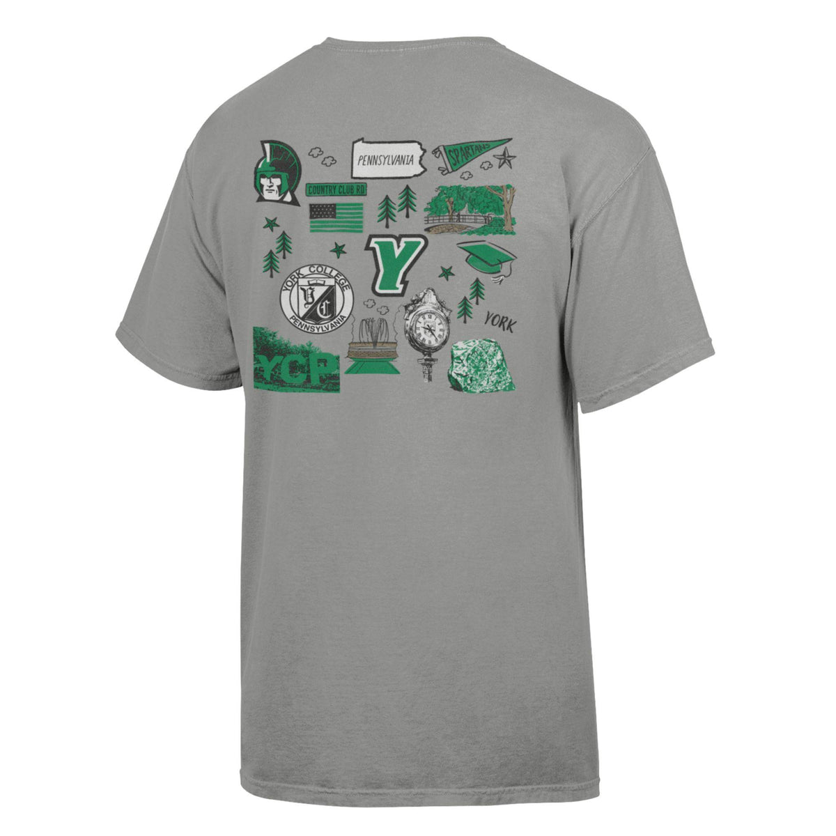 COMFORT WASH COLLAGE PRINT YORK SHORT SLEEVE T-SHIRT
