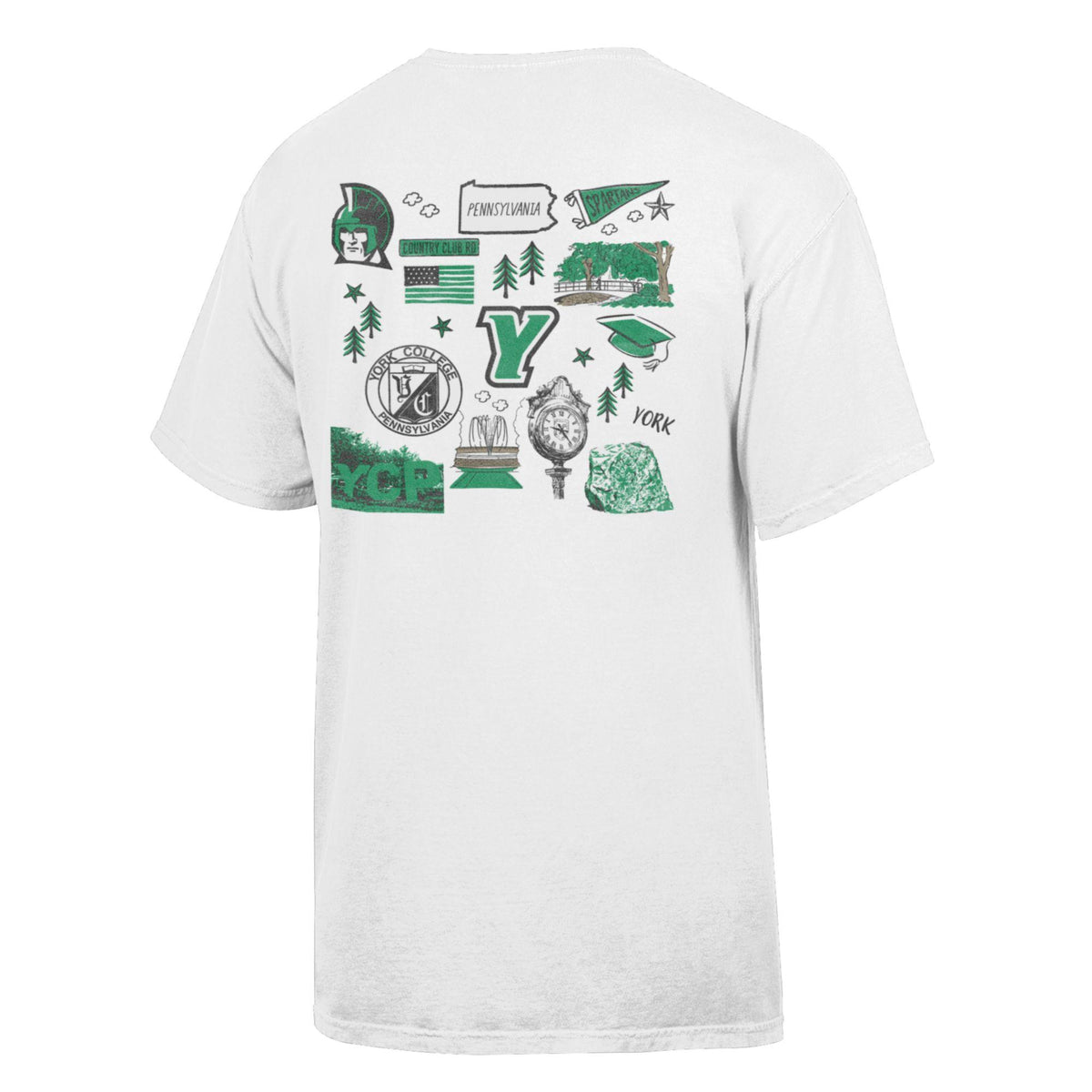 COMFORT WASH COLLAGE PRINT YORK SHORT SLEEVE T-SHIRT