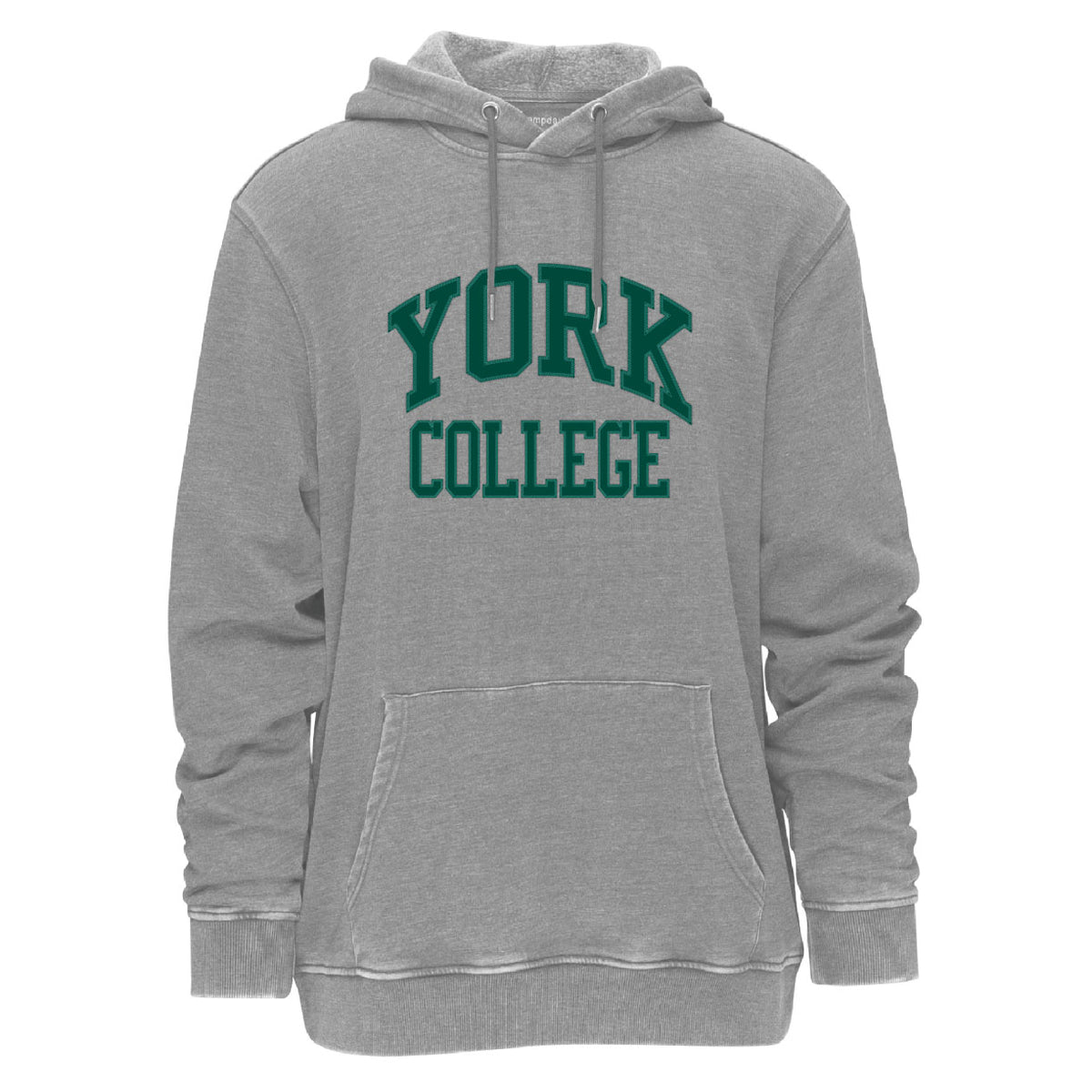 CAMP DAVID VINTAGE YORK COLLEGE APPLIQUE HOODED SWEATSHIRT