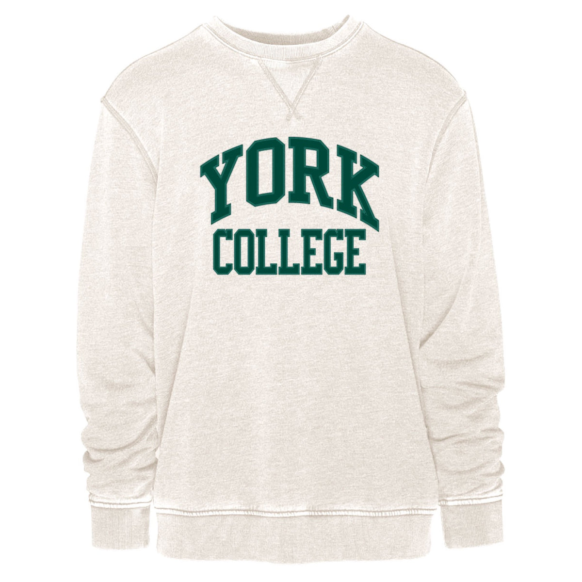 CAMP DAVID VINTAGE YORK COLLEGE APPLIQUE CREW SWEATSHIRT