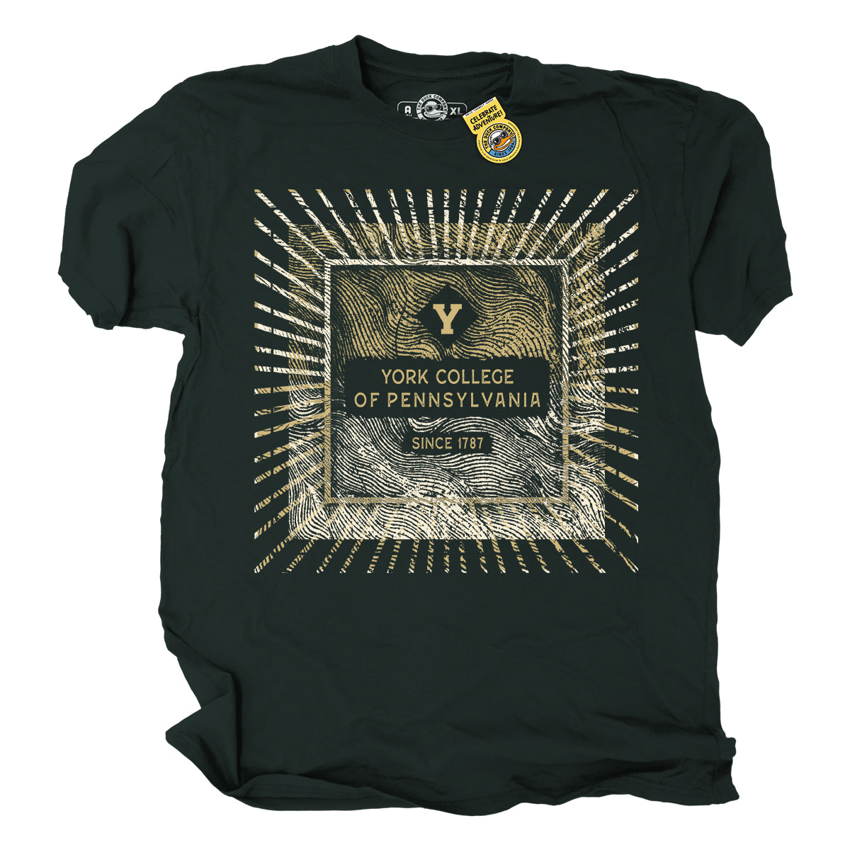 DUCK CO OBLIQUE YORK COLLEGE SHORT SLEEVE T-SHIRT