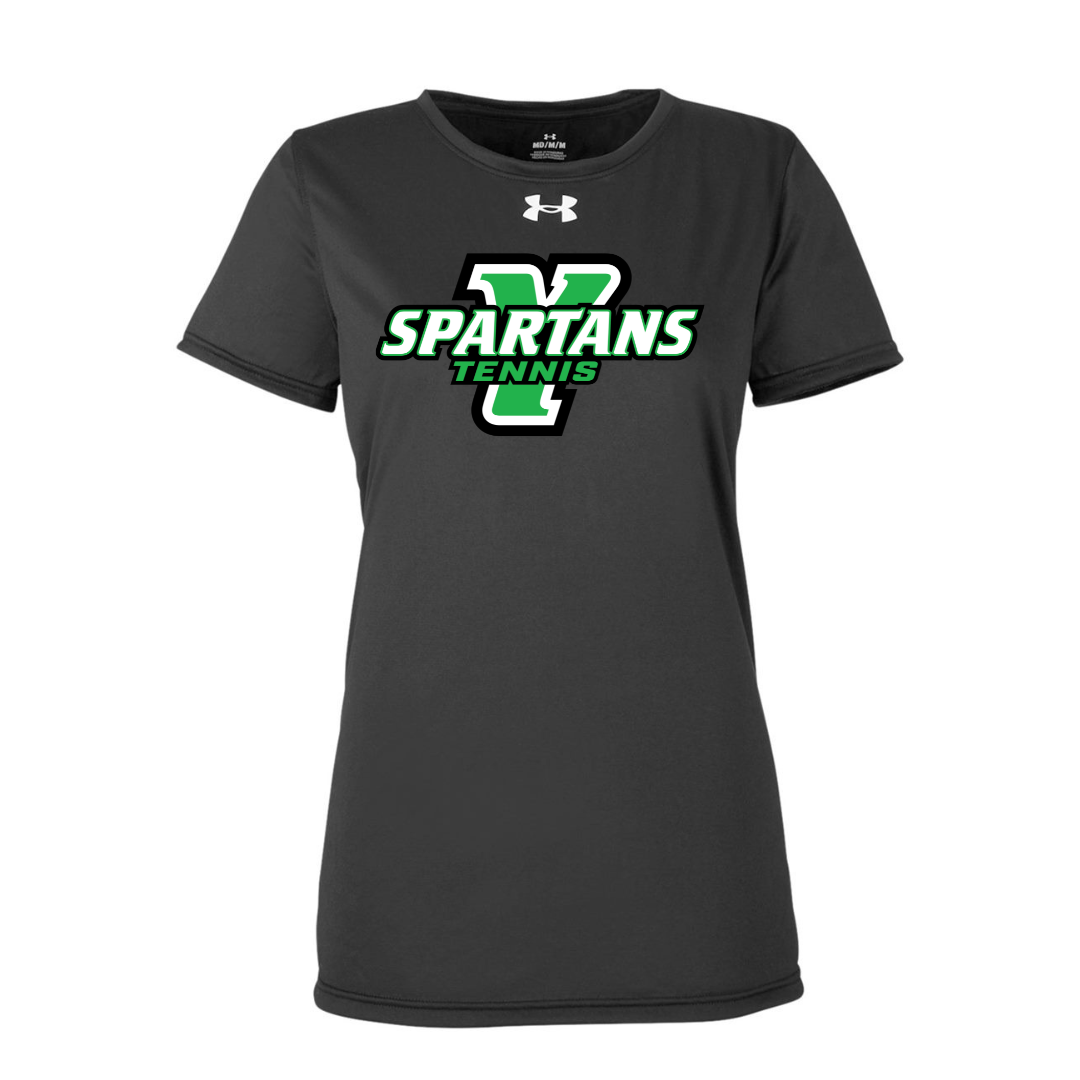 CUSTOM UNDER ARMOUR WOMEN'S TECH TEAM SHORT SLEEVE T-SHIRT - TENNIS