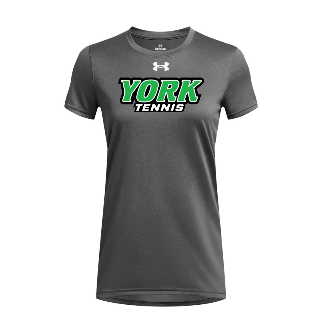 CUSTOM UNDER ARMOUR WOMEN'S TECH TEAM SHORT SLEEVE T-SHIRT - TENNIS