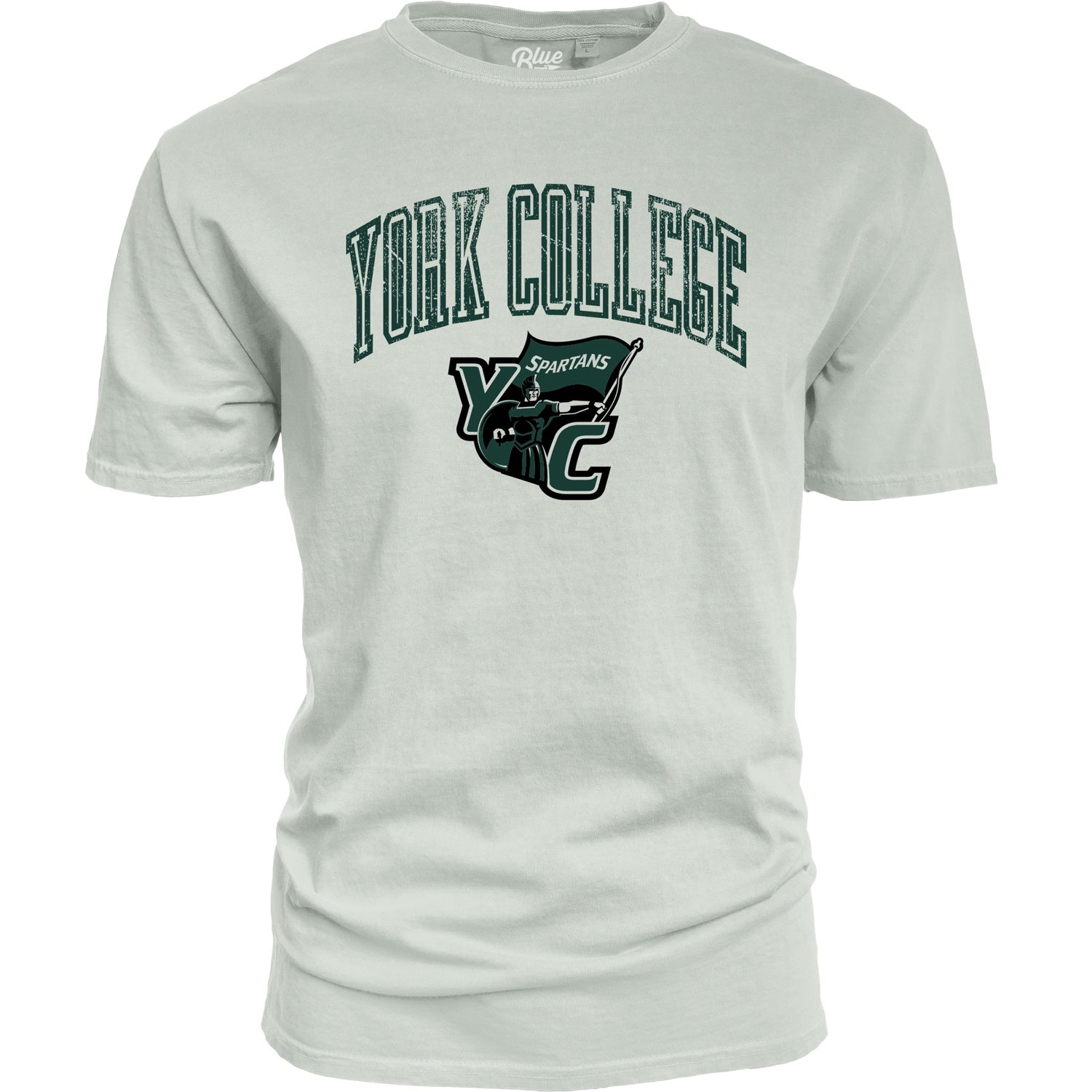 BLUE 84 YORK COLLEGE DISTRESSED S/S T-SHIRT