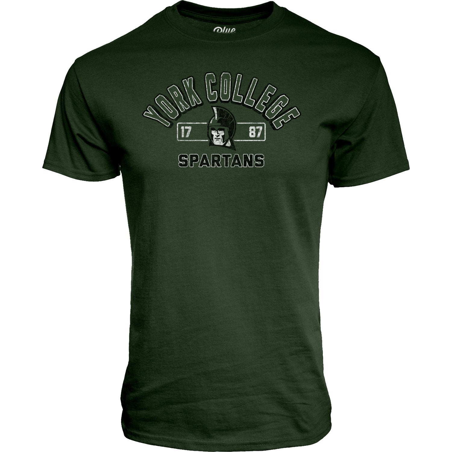 BLUE 84 YORK COLLEGE RING SPUN S/S T-SHIRT