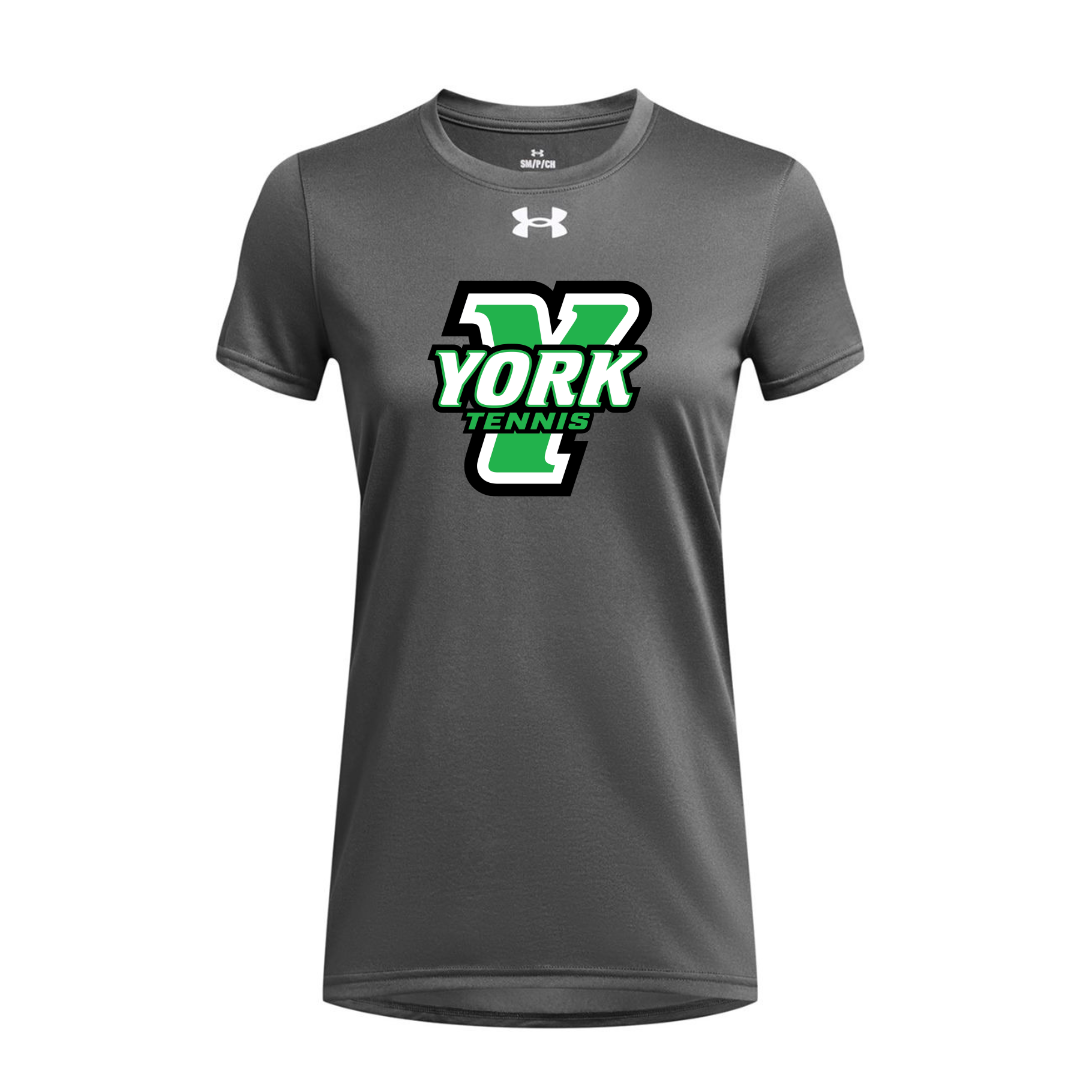 CUSTOM UNDER ARMOUR WOMEN'S TECH TEAM SHORT SLEEVE T-SHIRT - TENNIS