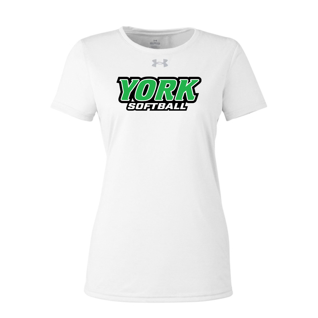 CUSTOM UNDER ARMOUR WOMEN'S TECH TEAM SHORT SLEEVE T-SHIRT - SOFTBALL