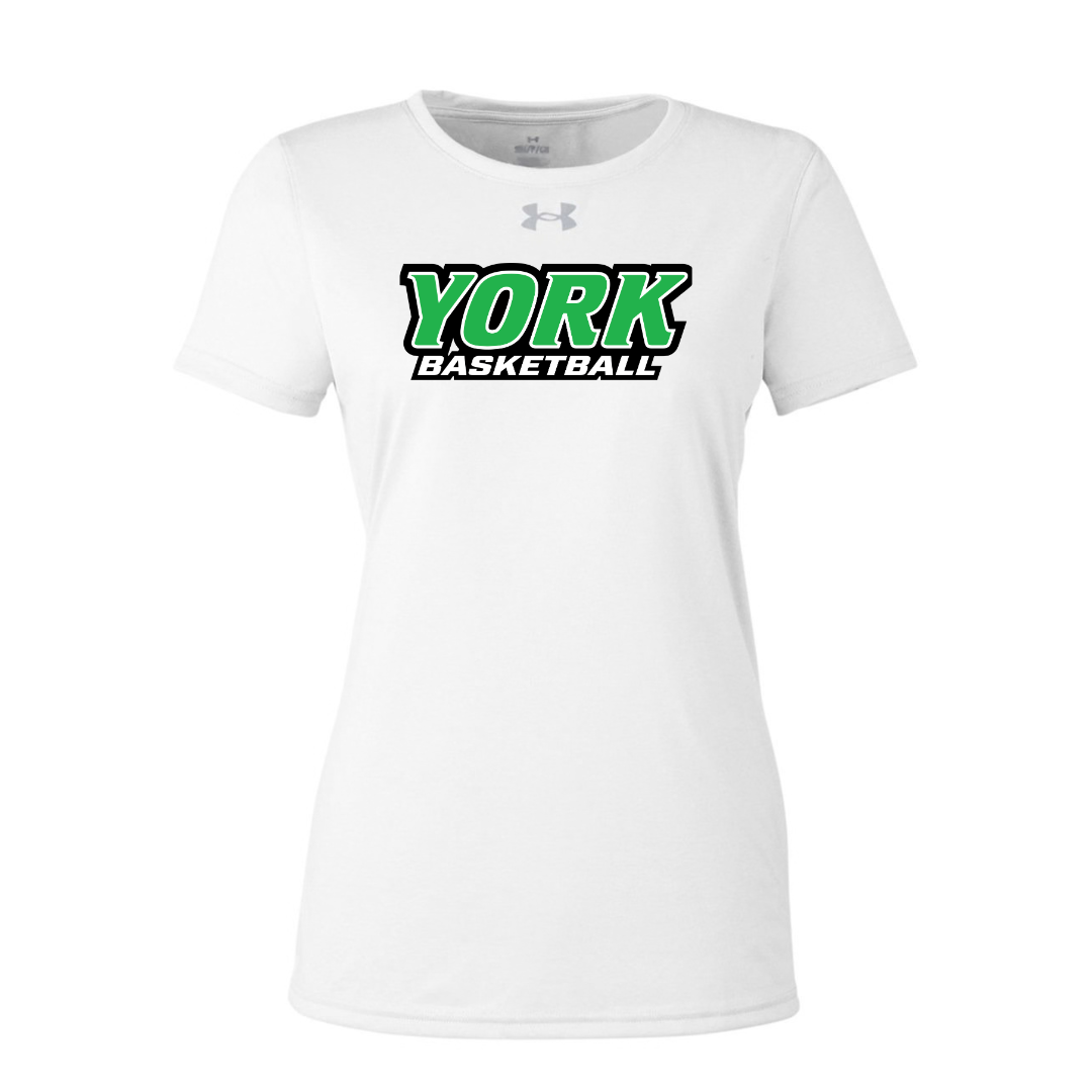 CUSTOM UNDER ARMOUR WOMEN'S TECH TEAM SHORT SLEEVE T-SHIRT - BASKETBALL