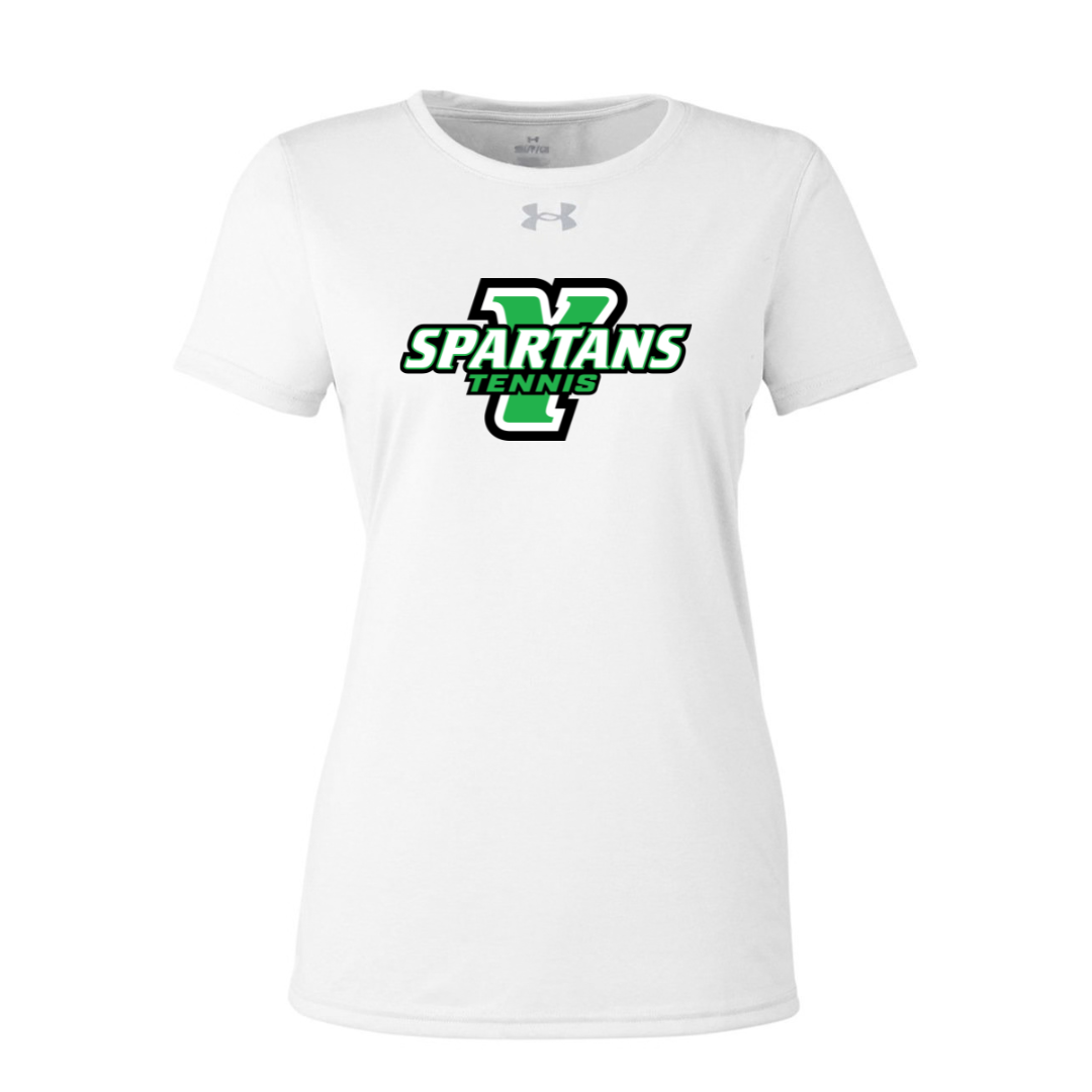 CUSTOM UNDER ARMOUR WOMEN'S TECH TEAM SHORT SLEEVE T-SHIRT - TENNIS