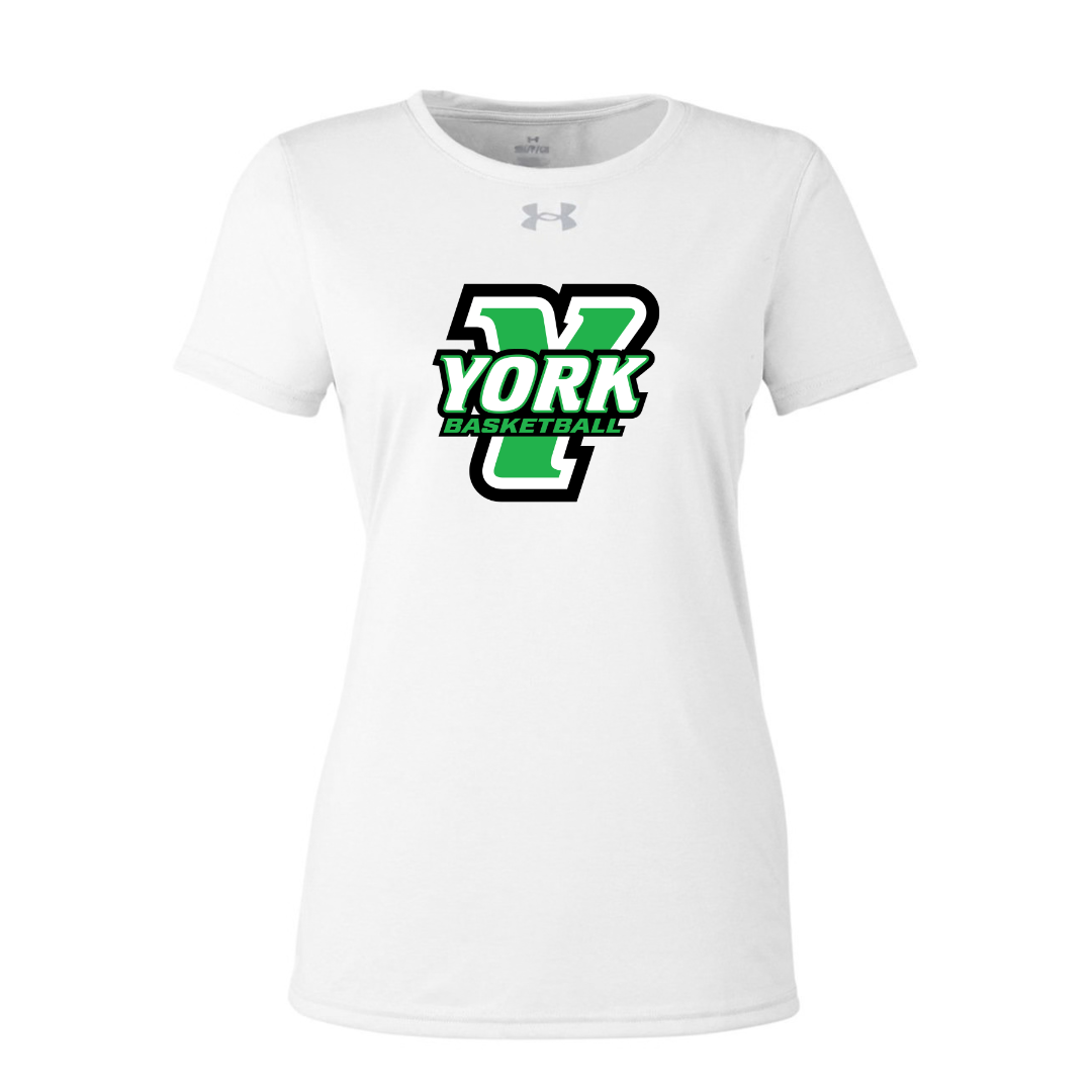 CUSTOM UNDER ARMOUR WOMEN'S TECH TEAM SHORT SLEEVE T-SHIRT - BASKETBALL
