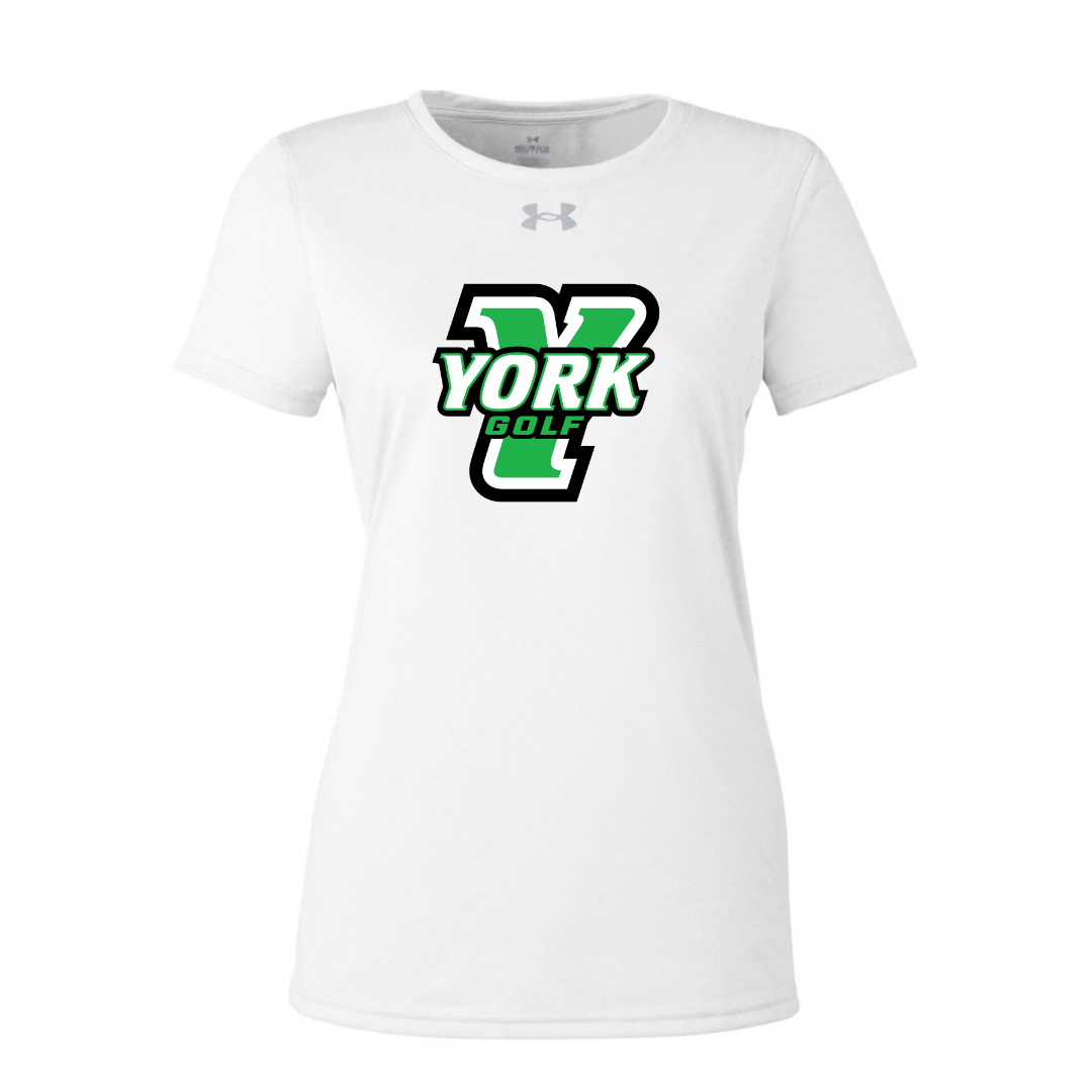 CUSTOM UNDER ARMOUR WOMEN'S TECH TEAM SHORT SLEEVE T-SHIRT - GOLF