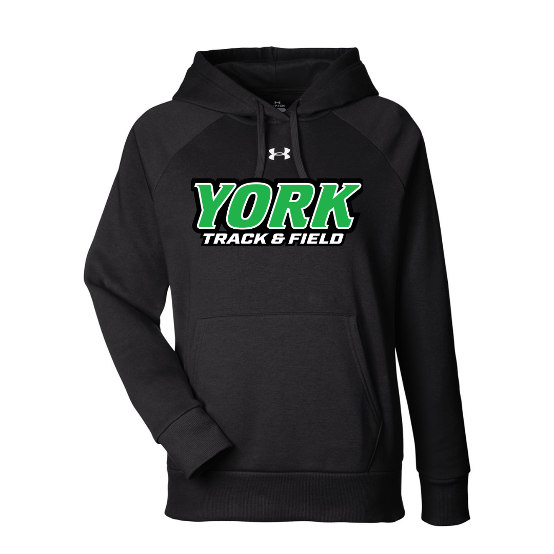 CUSTOM UNDER ARMOUR WOMEN'S RIVAL FLEECE HOODIE - TRACK AND FIELD