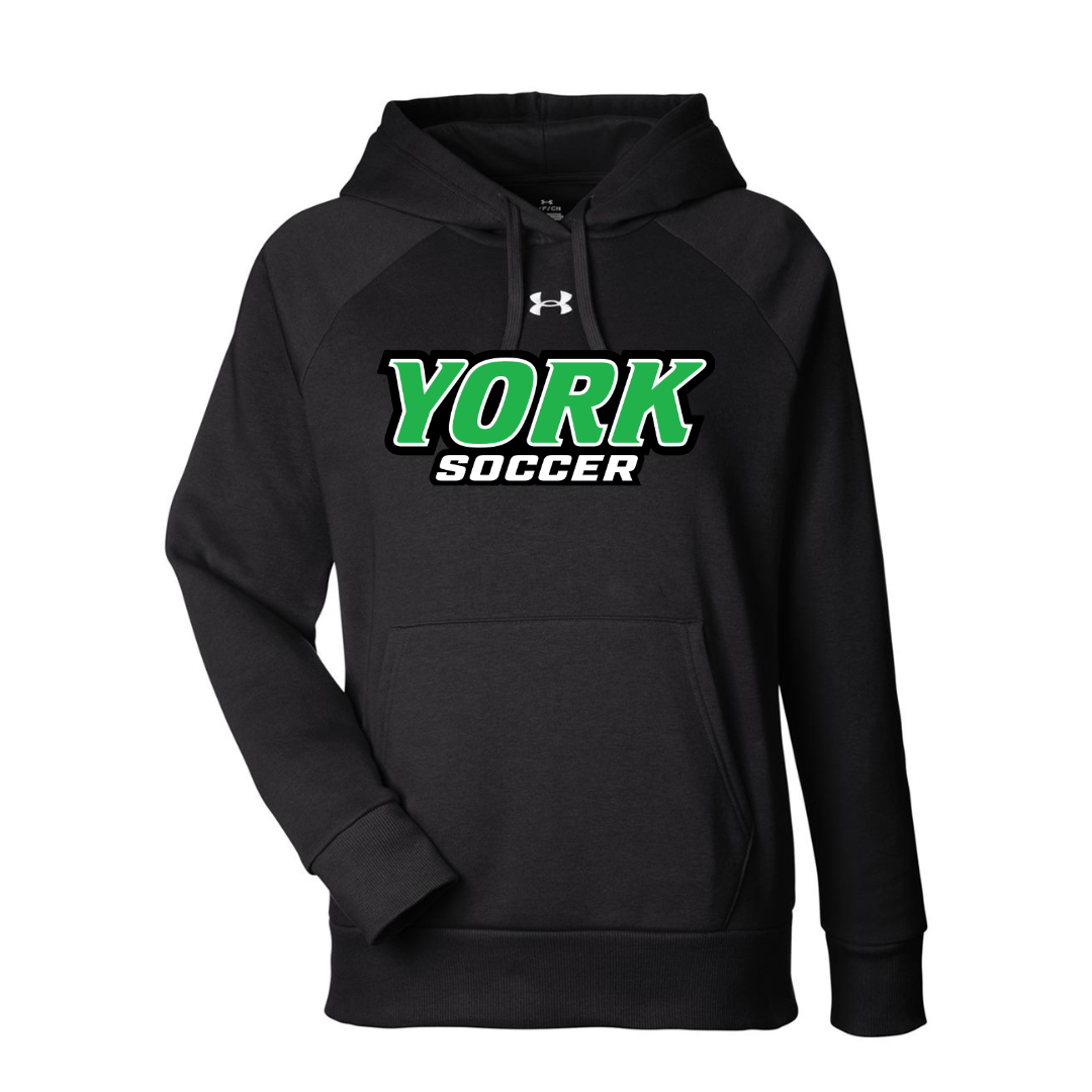 CUSTOM UNDER ARMOUR WOMEN'S RIVAL FLEECE HOODIE - SOCCER