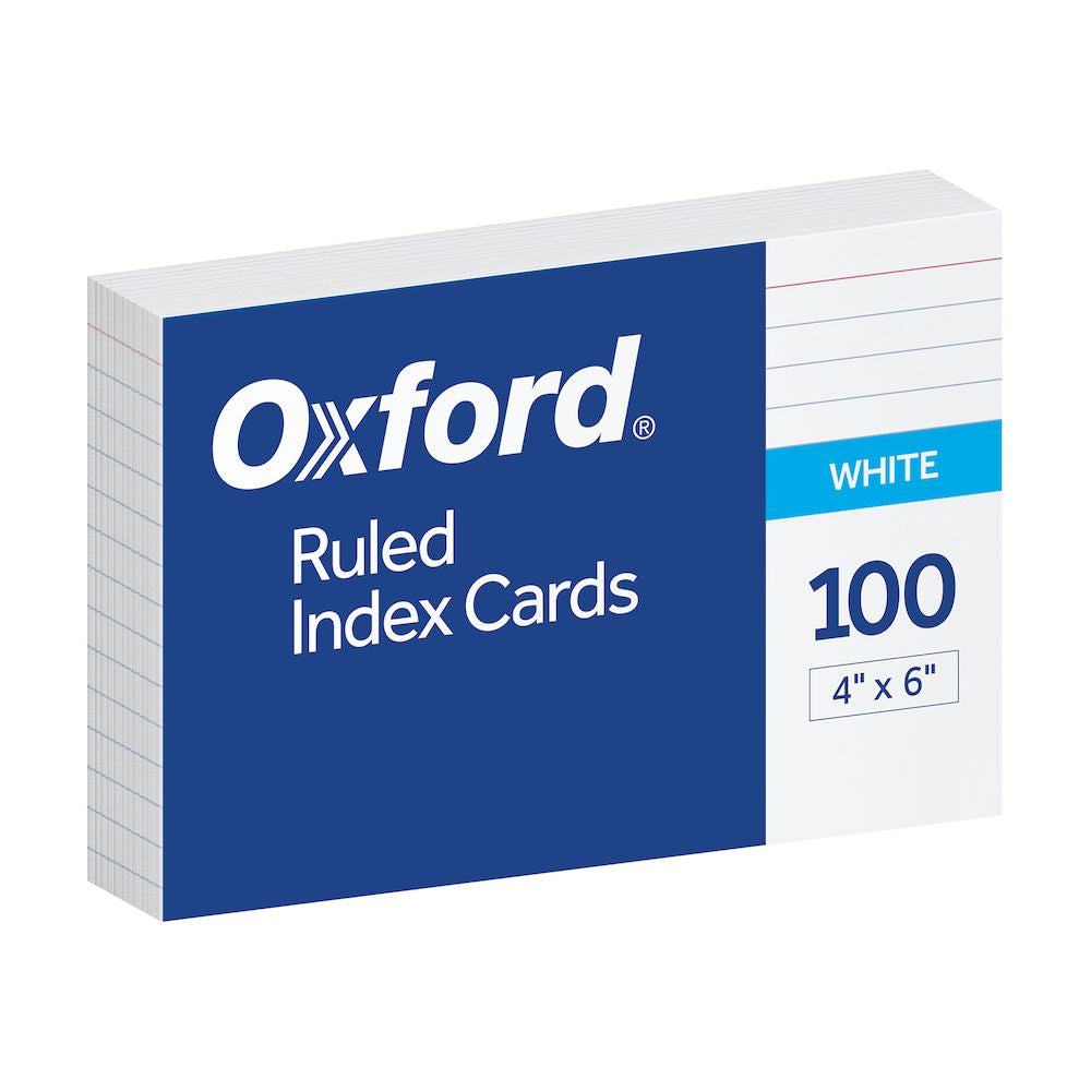 Index Card: Ruled - 4x6 - 100 Pack