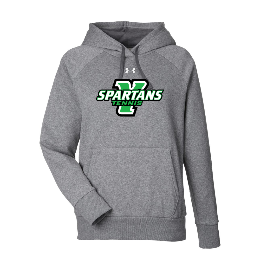 CUSTOM UNDER ARMOUR WOMEN'S RIVAL FLEECE HOODIE - TENNIS