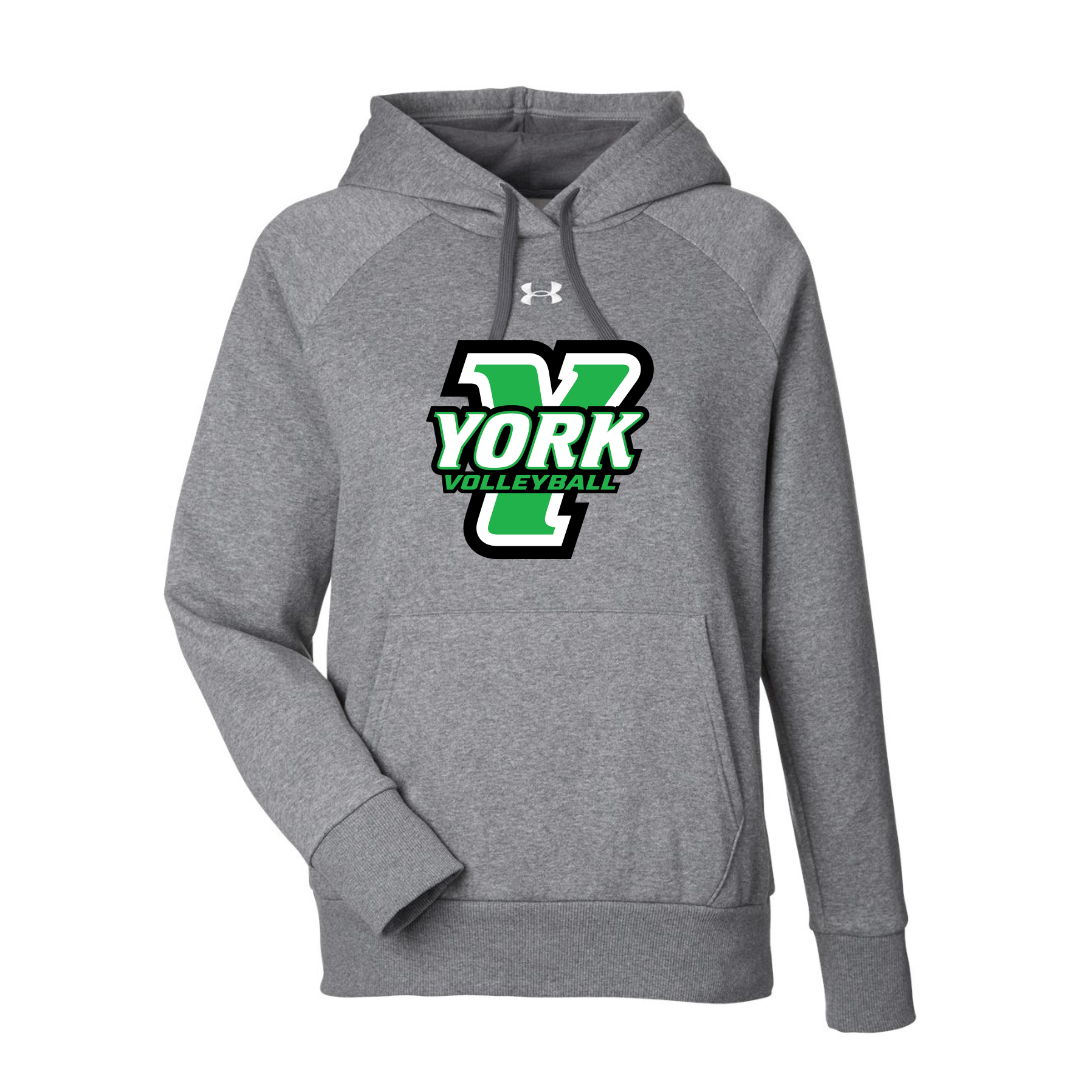 CUSTOM UNDER ARMOUR WOMEN'S RIVAL FLEECE HOODIE - VOLLEYBALL