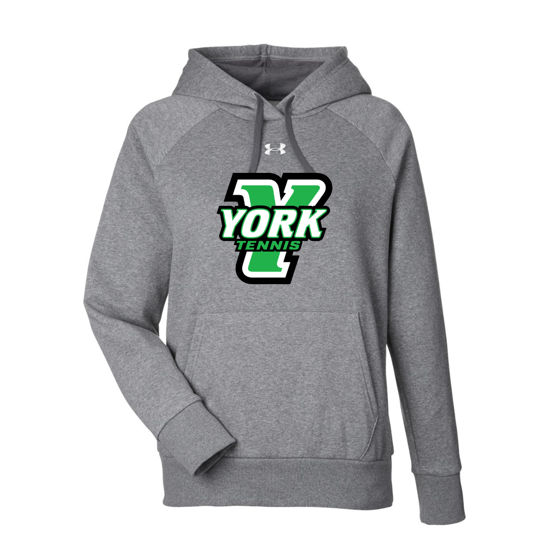 CUSTOM UNDER ARMOUR WOMEN'S RIVAL FLEECE HOODIE - TENNIS