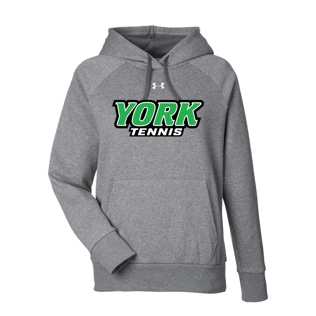 CUSTOM UNDER ARMOUR WOMEN'S RIVAL FLEECE HOODIE - TENNIS