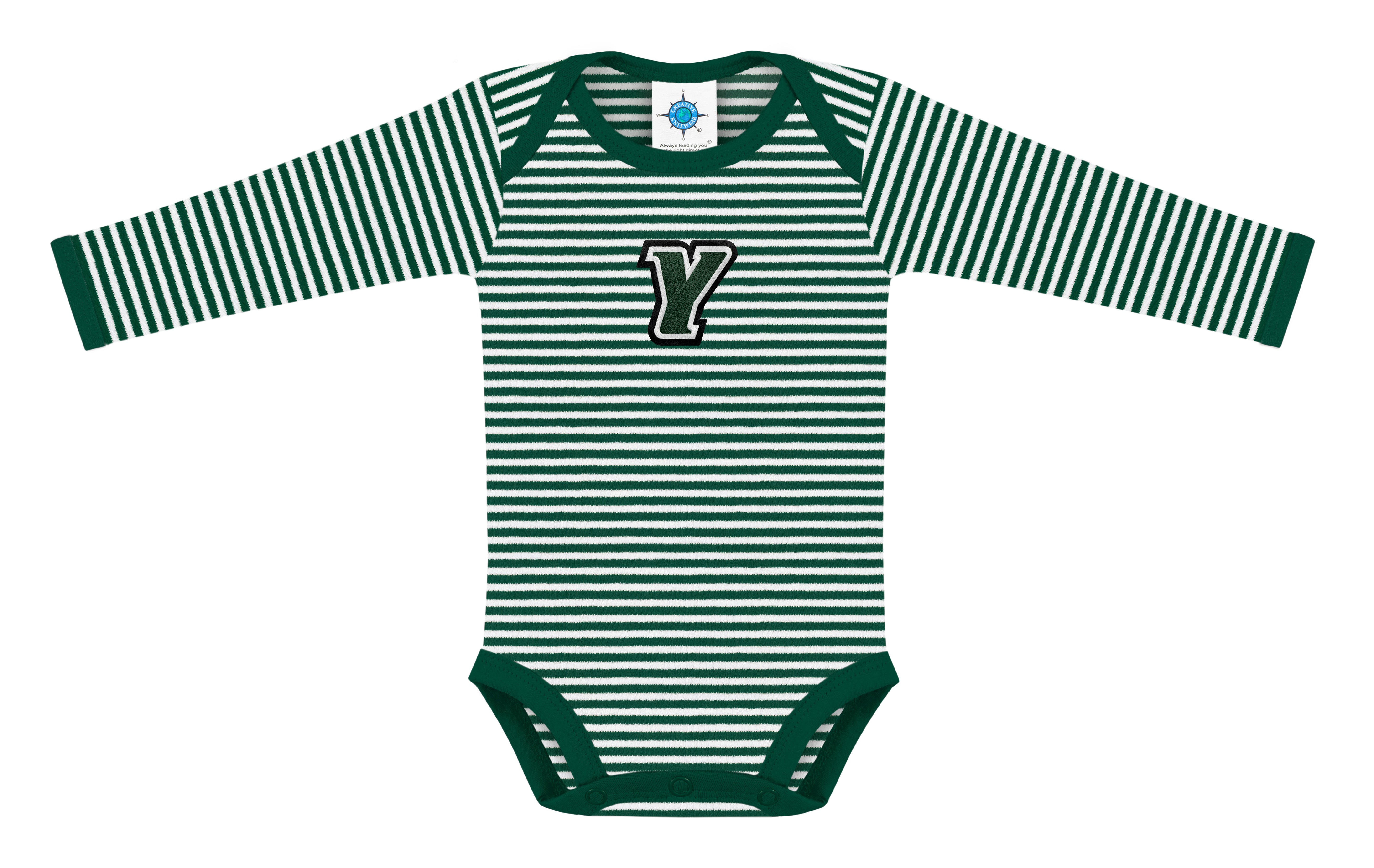 CREATIVE KNITWEAR STIPED LONG SLEEVE BODYSUIT