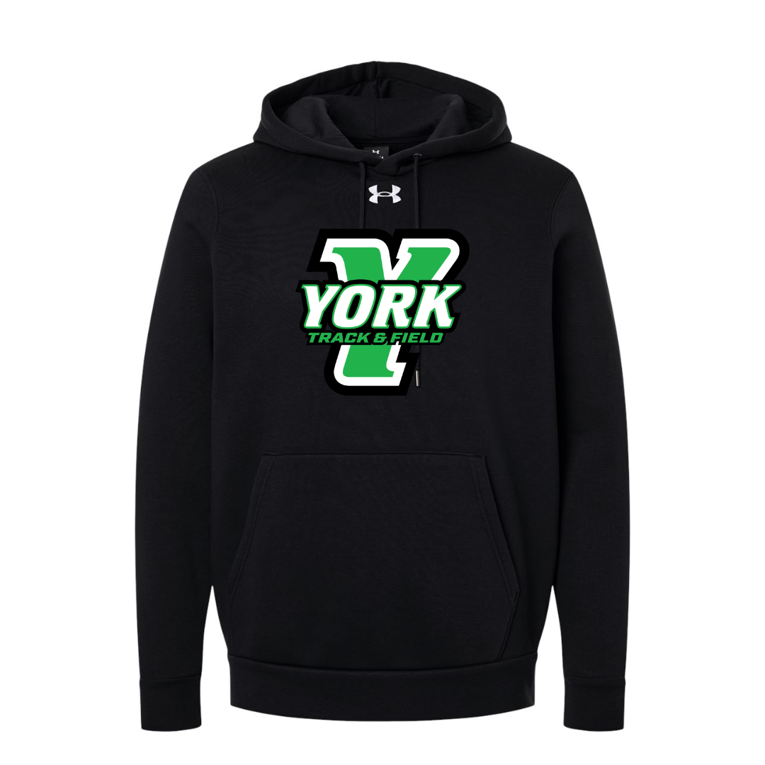 CUSTOM UNDER ARMOUR MEN'S ICON FLEECE HOODIE - TRACK AND FIELD