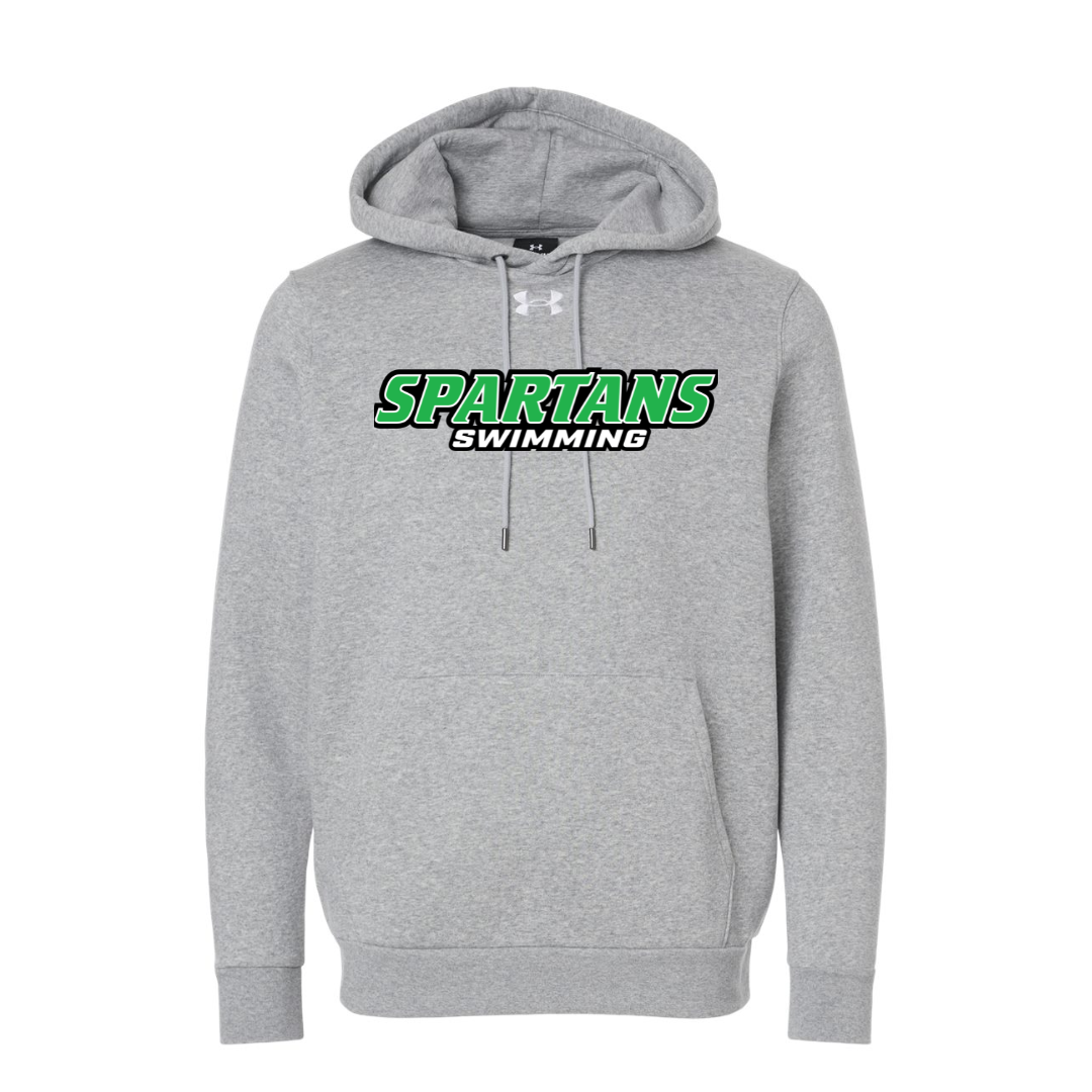 CUSTOM UNDER ARMOUR MEN'S ICON FLEECE HOODIE - SWIMMING