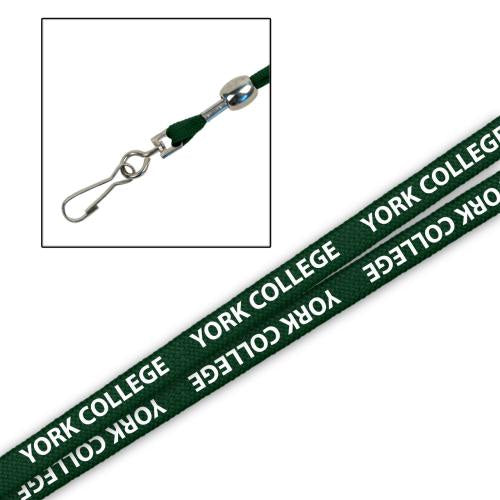 Lanyard: York College Printed - 3/8" - Various Colors