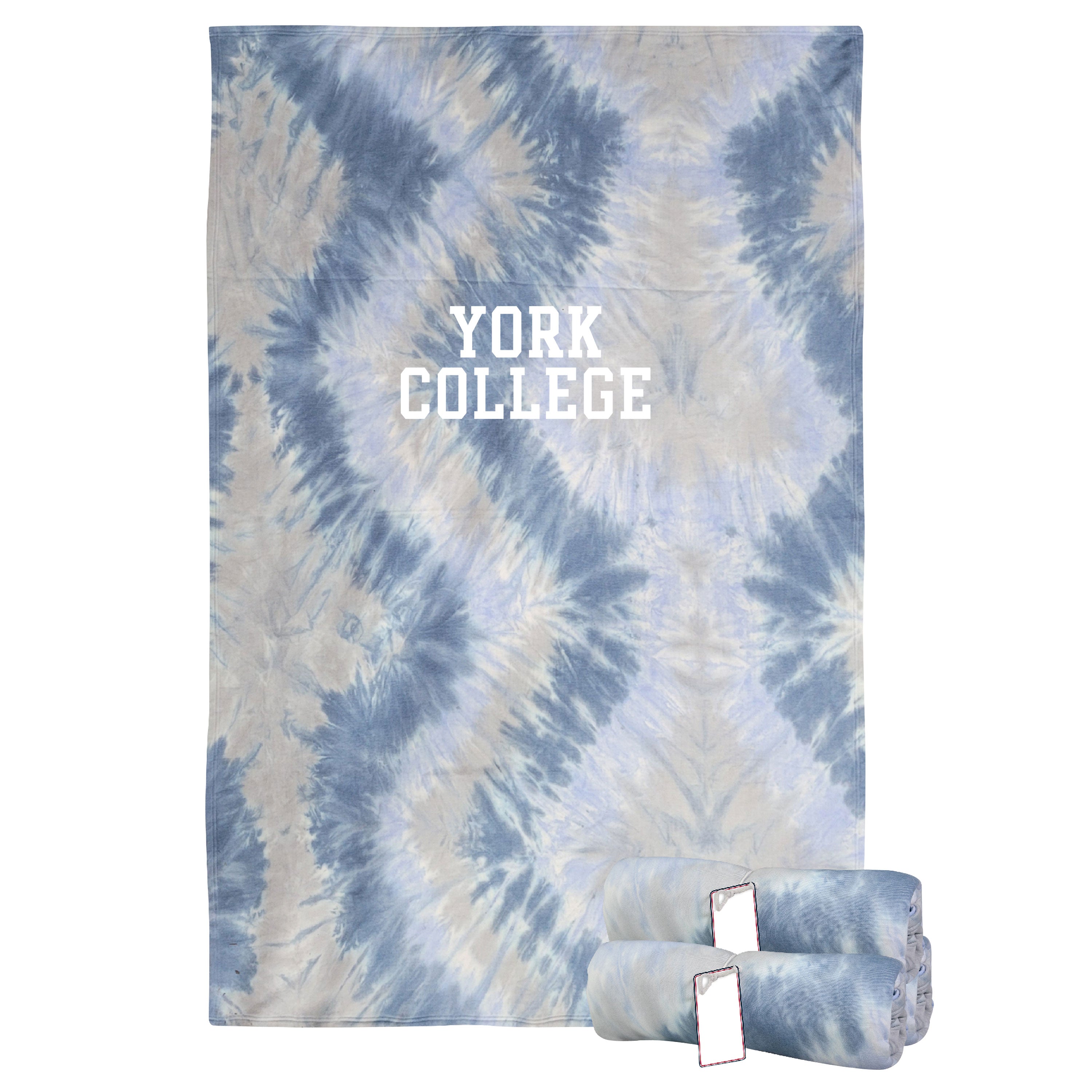 Blanket: Pro-Weave Sweatshirt - York College - 54" x 84"