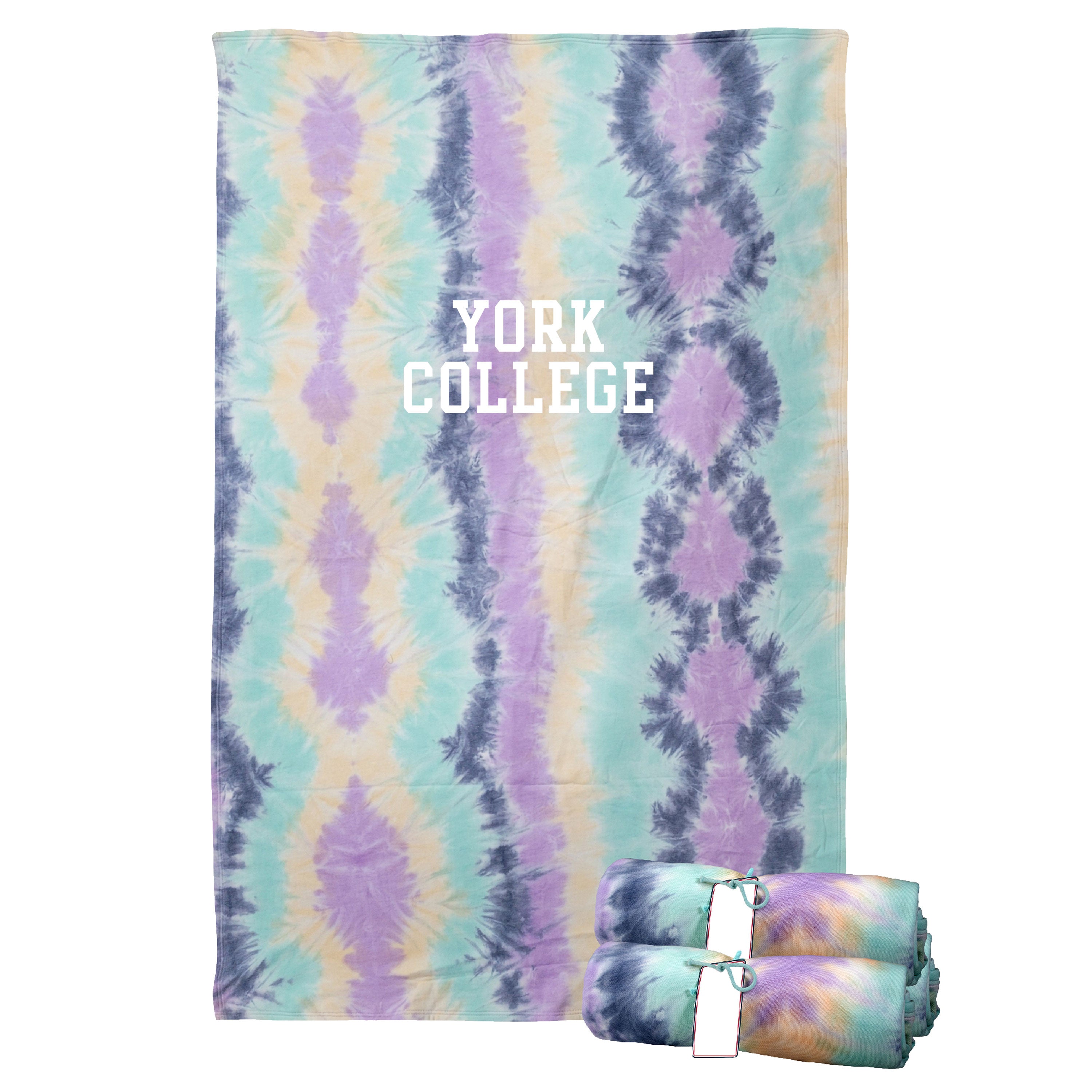 Blanket: Pro-Weave Sweatshirt - York College - 54" x 84"